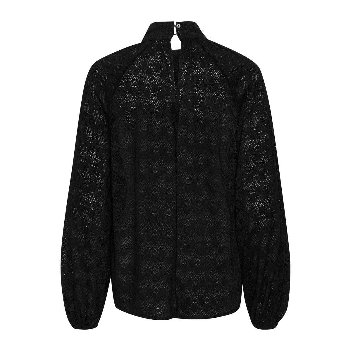 Blouse with long sleeve noir black, KAFFE