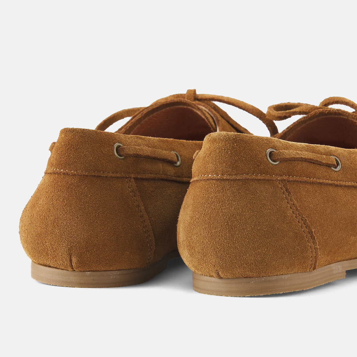 Mocassins en cuir suédé camel, LA REDOUTE COLLECTIONS