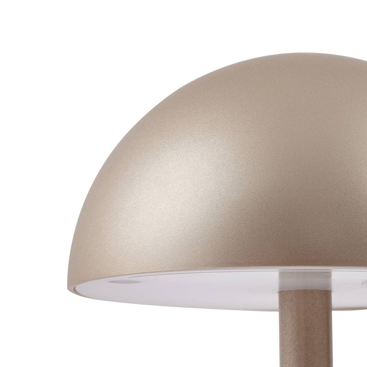 Luminaire de terrasse en métal moderneLED champagne doré, travertin, LINDBY