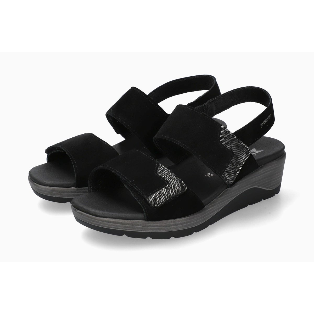 Sandales en cuir CALIE noir p5144408, MEPHISTO