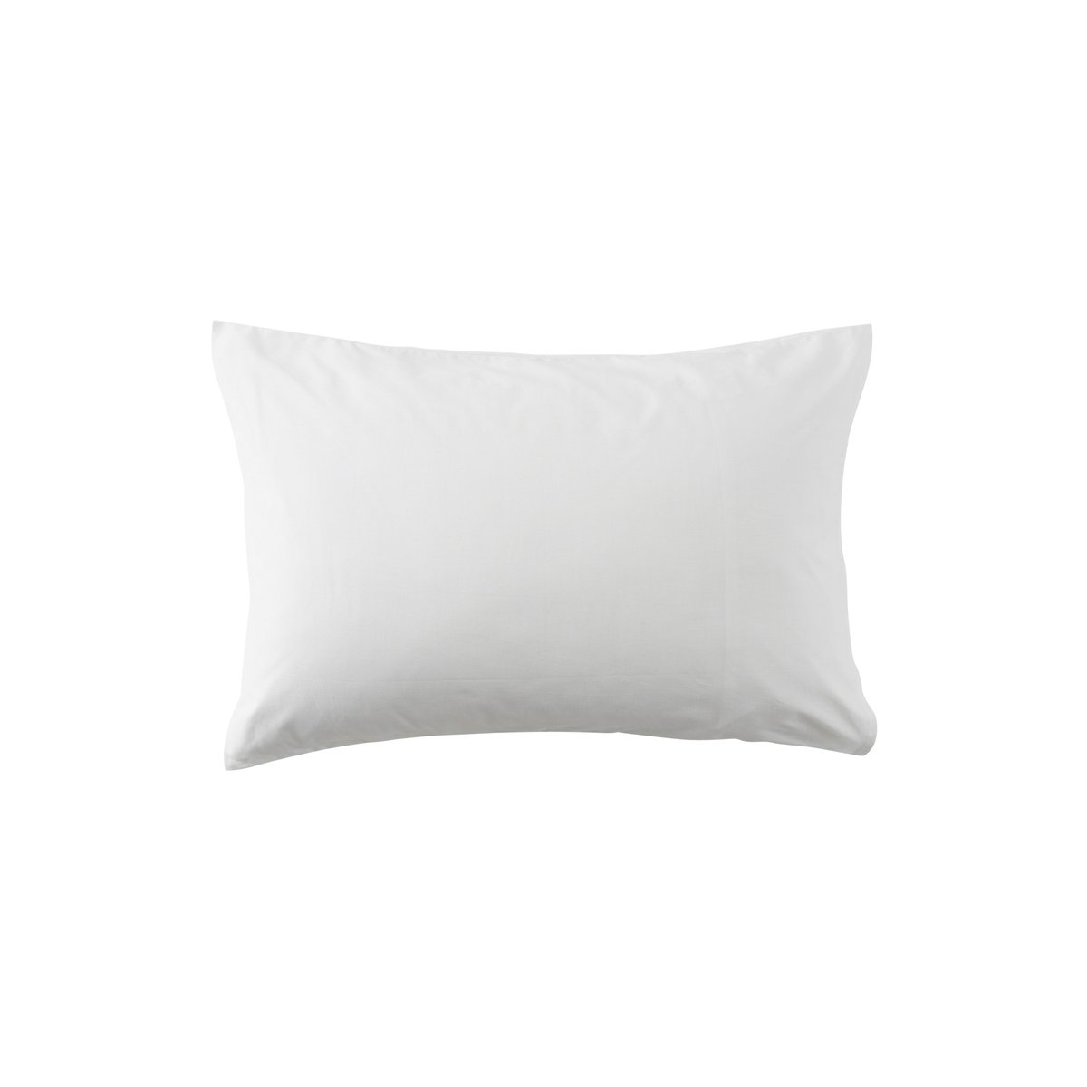 Taie d'oreiller rectangulaire coton NÉO blanc mimosa, CARRE BLANC