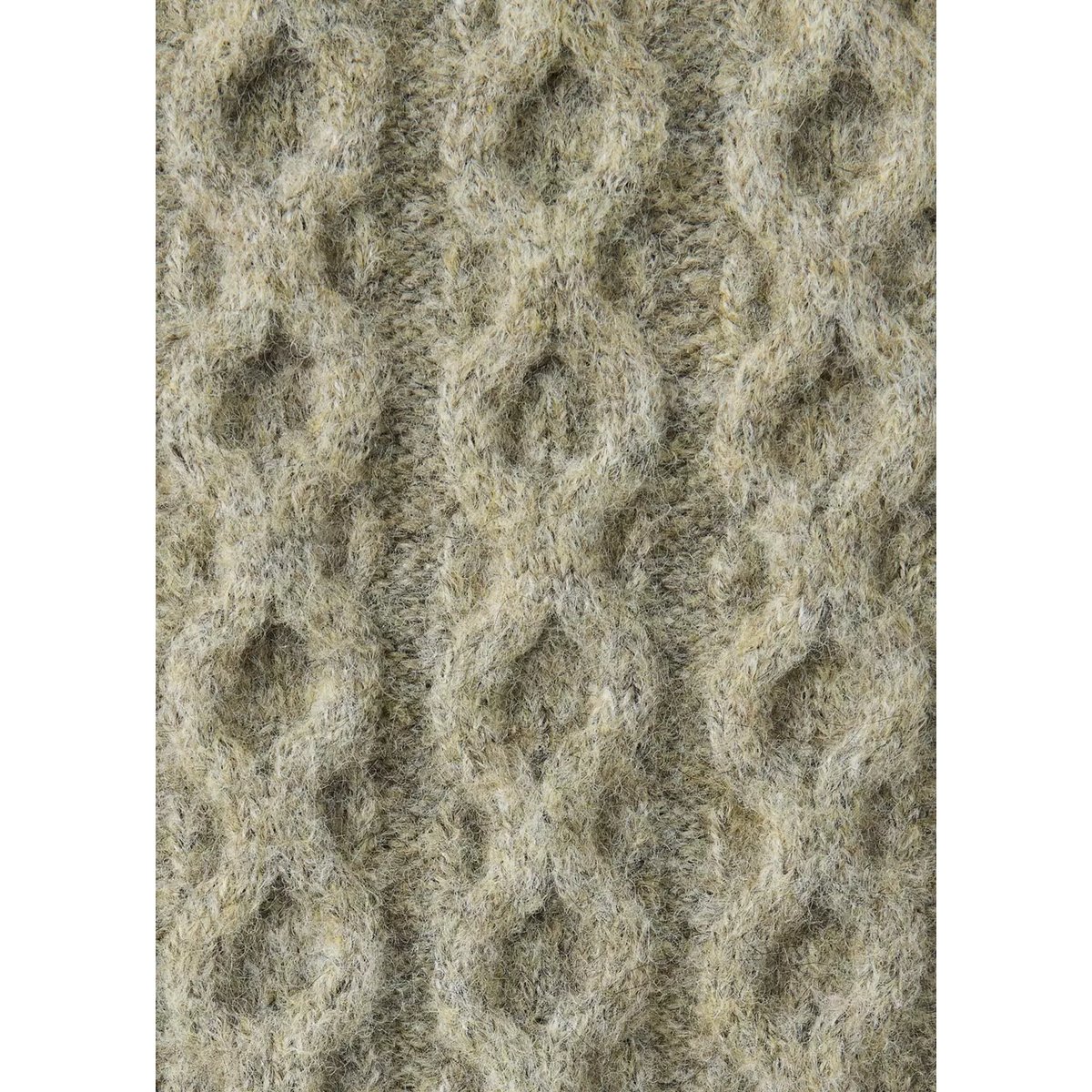 Pull-over maille tressée olive, MANGO MAN