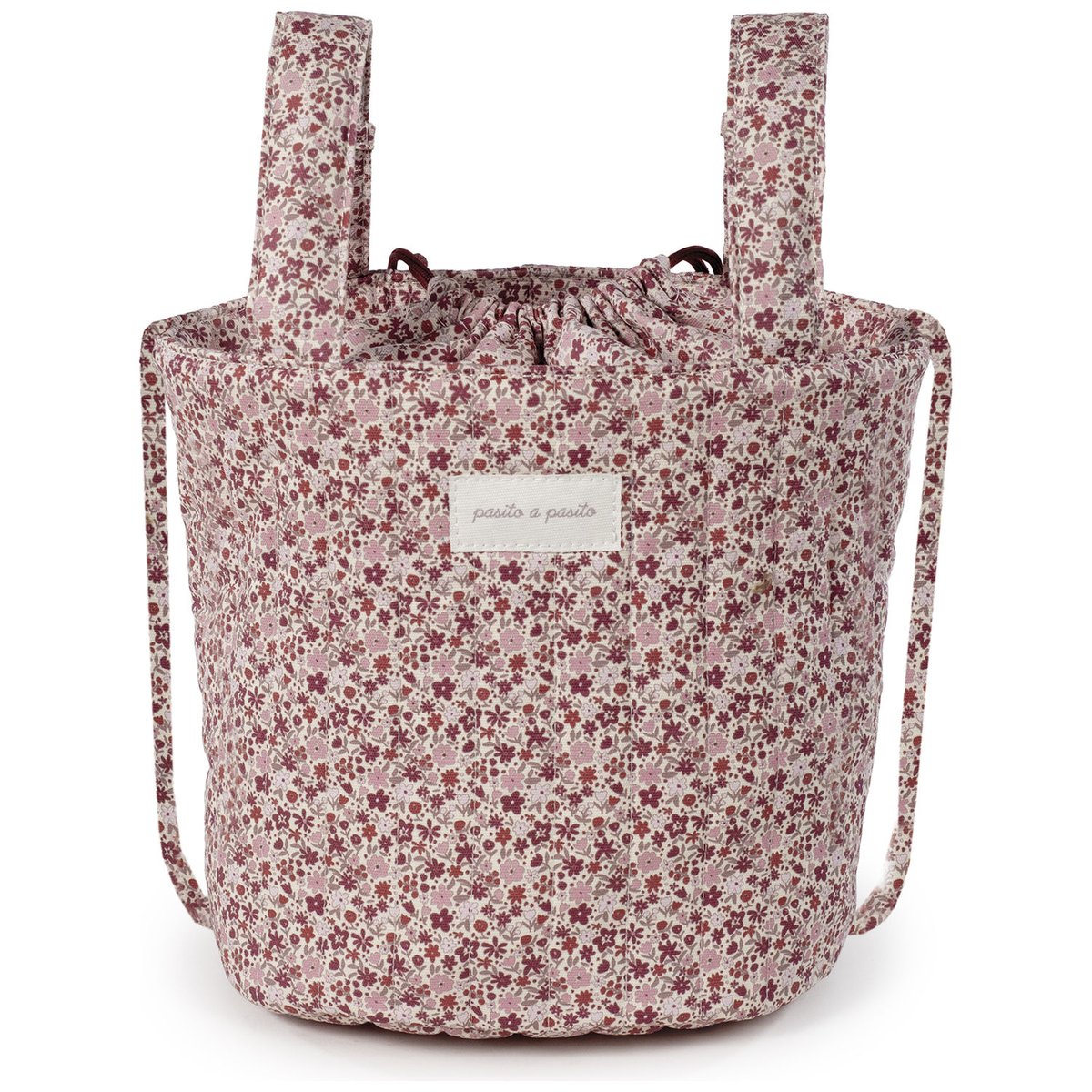 Sac Bucket Cherry Fleurs mauve, PASITO A PASITO