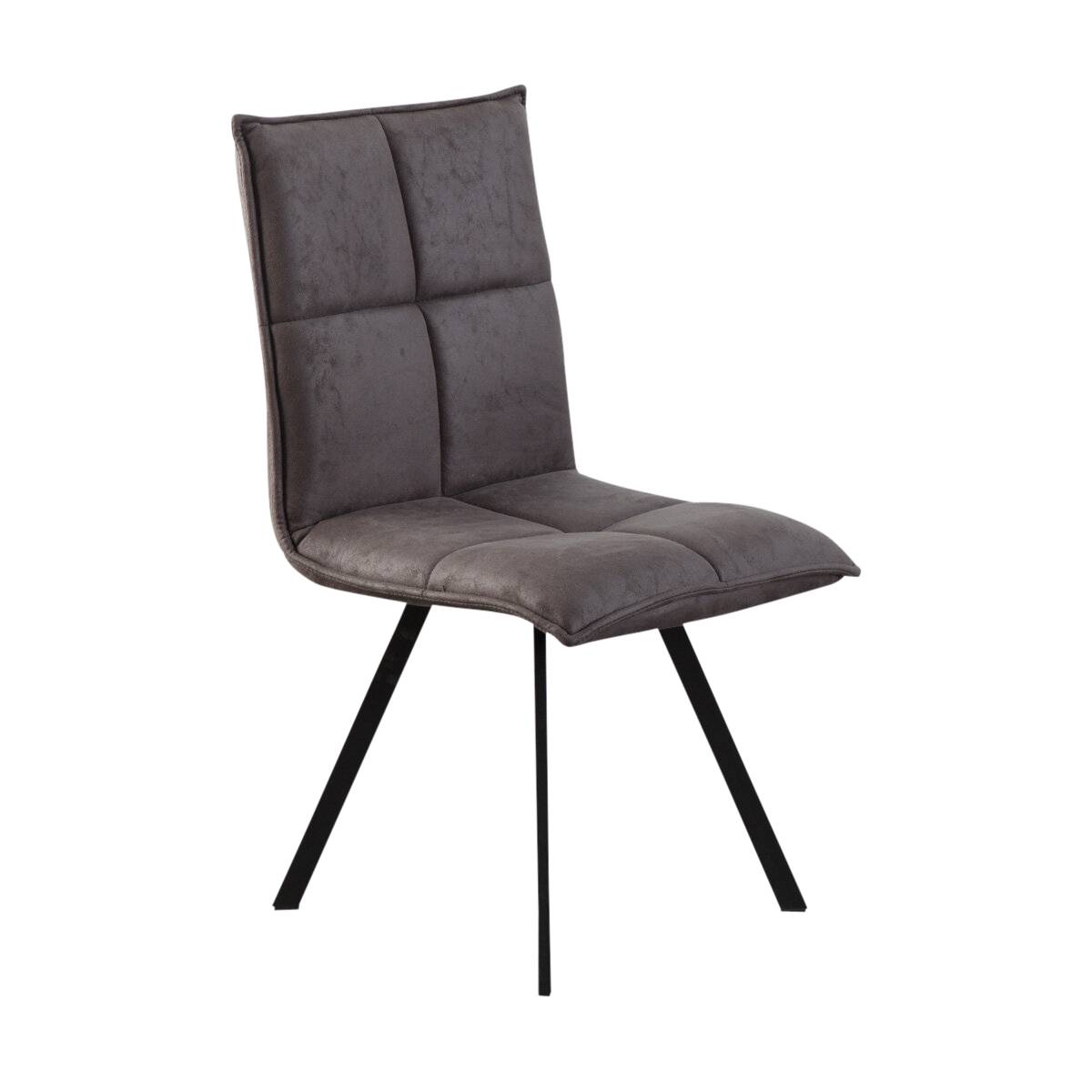 Lot de 2 chaises en polyester NINO noir, MADE IN MEUBLES