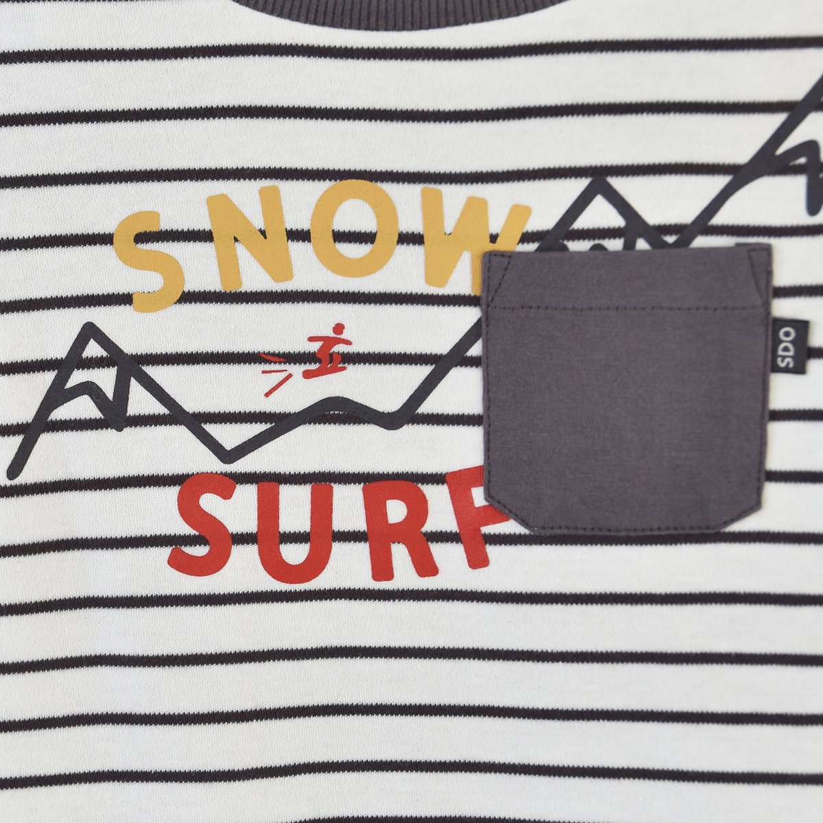 T-shirt raye djim blanc, SUCRE D'ORGE