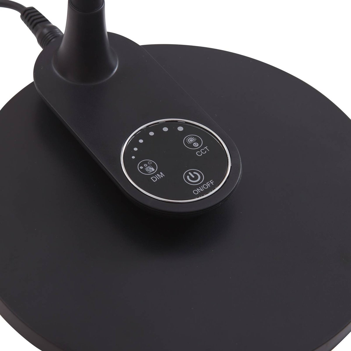 Lampe à poser moderneLED, Valtaria noir, LINDBY