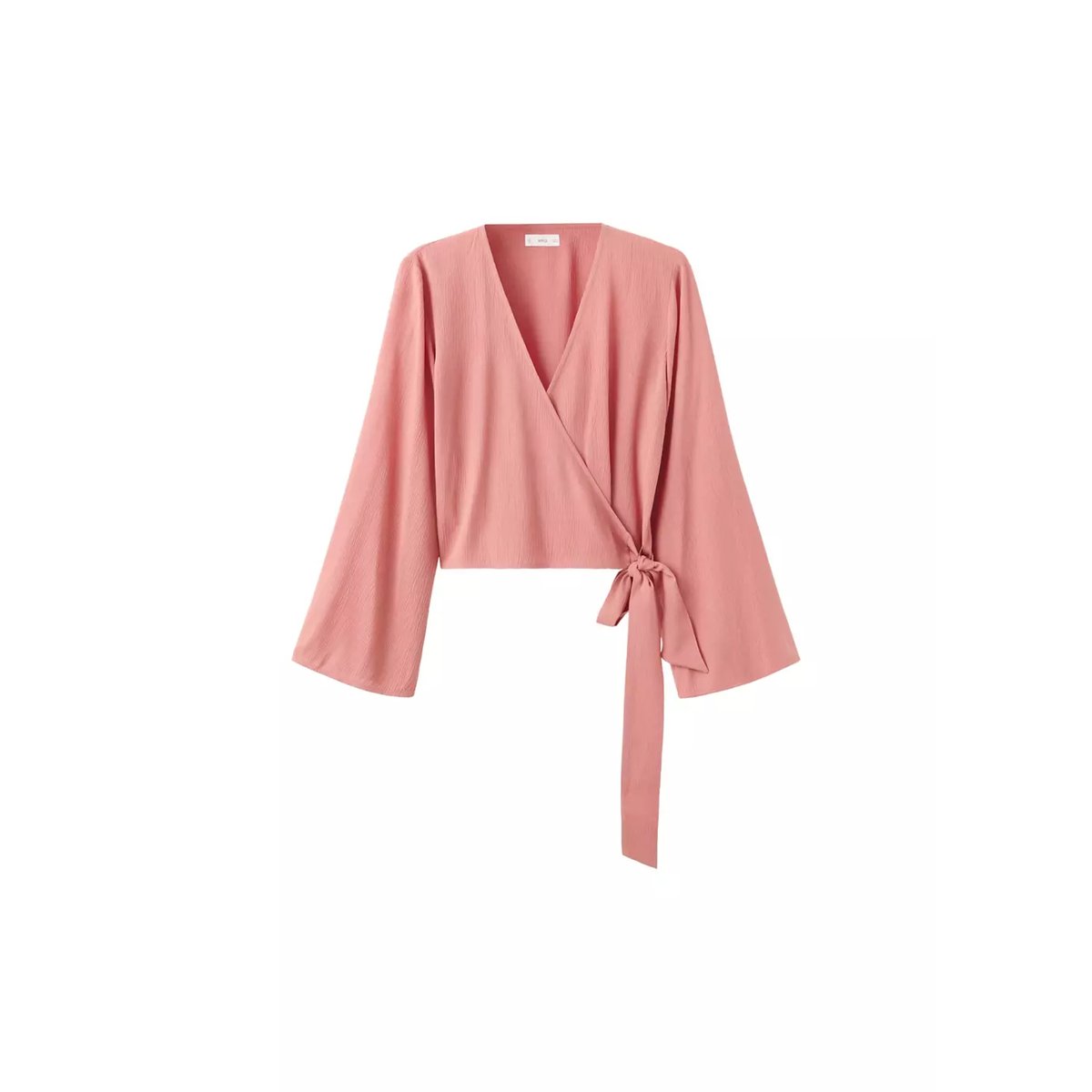 Blouse croisée nœud orange, MANGO TEEN