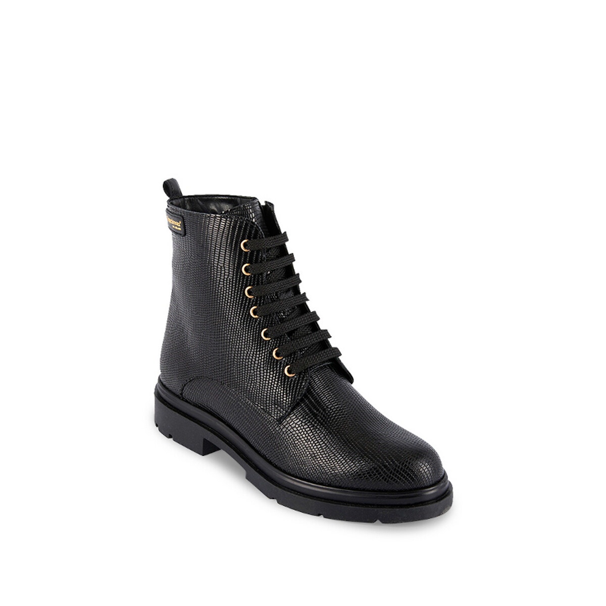 Boots à lacets cuir Soraya noir, LES TROPEZIENNES PAR M.BELARBI