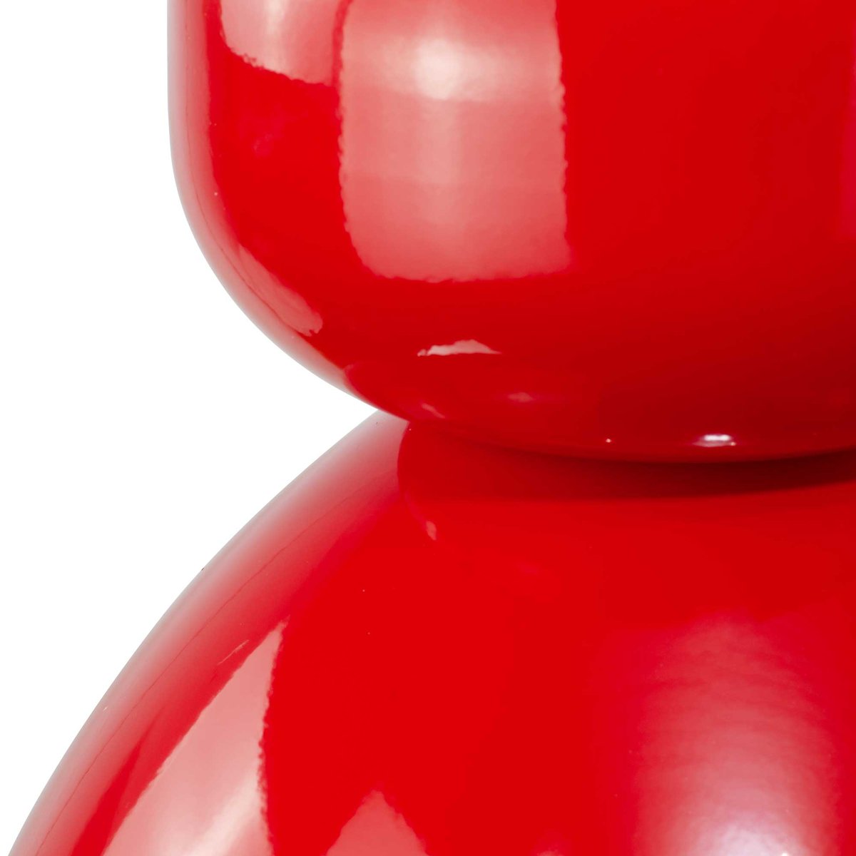 Lampe à poser en métal et verre - GRANDE DAME rouge, C-CREATION