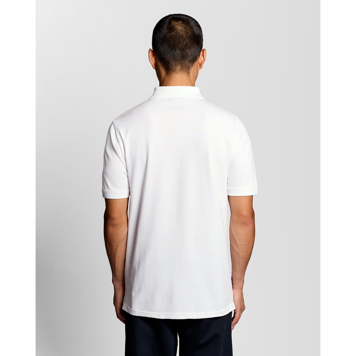 Polo patte à liserés contrastés blanc, LYLE & SCOTT