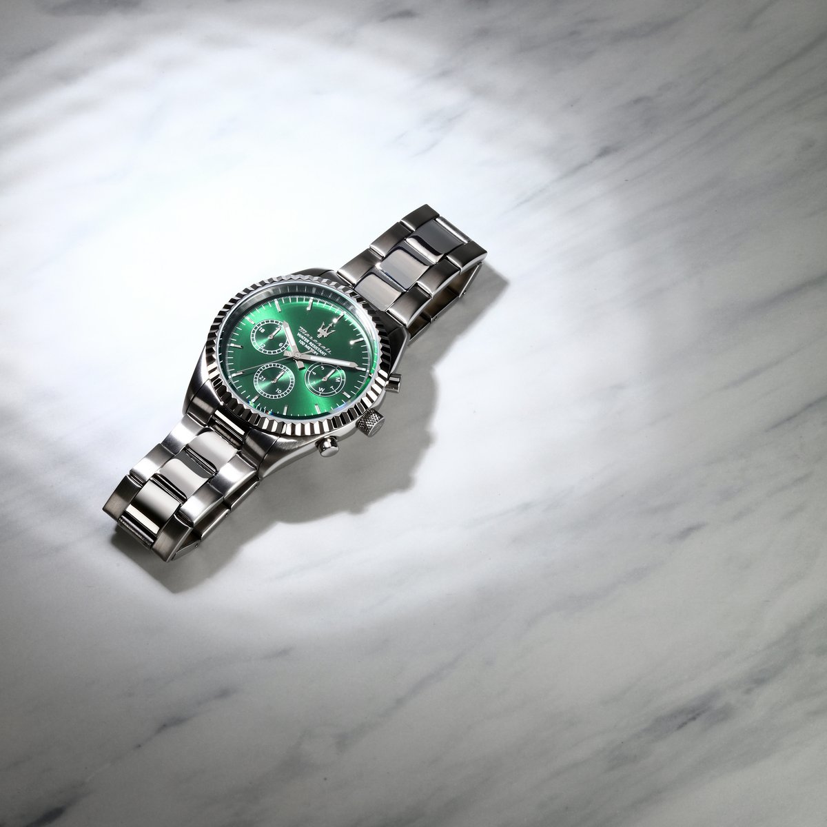 Montre multifonction COMPETIZIONE vert, finition : sunray, MASERATI