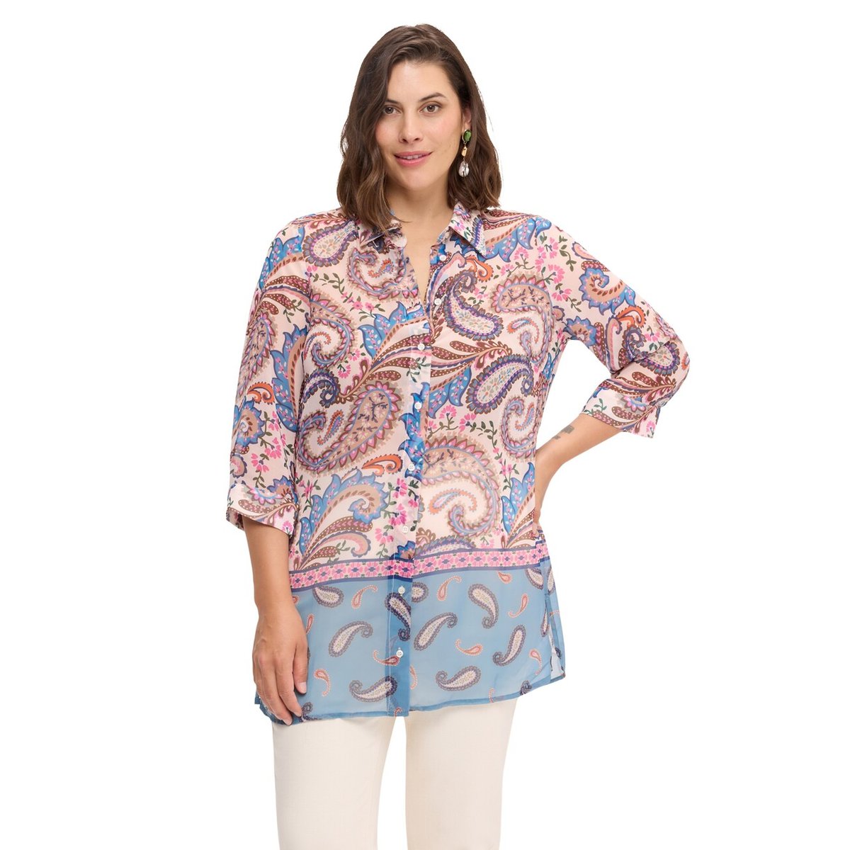 Chemise imprimée light - blue, FIORELLA RUBINO