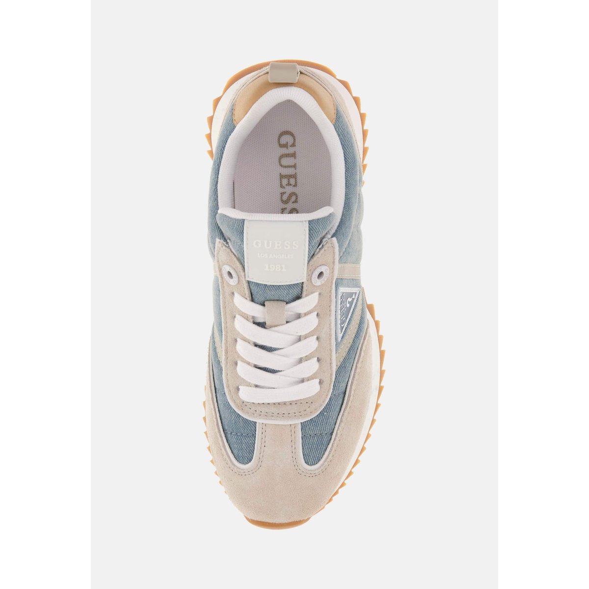 Baskets De Running Bail Cuir Mélangé blau multi, GUESS