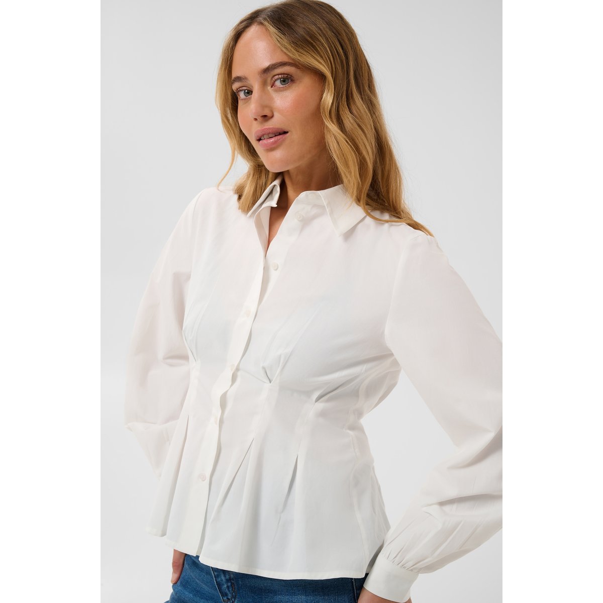 Chemise à manches longues blanc snow white, KAFFE