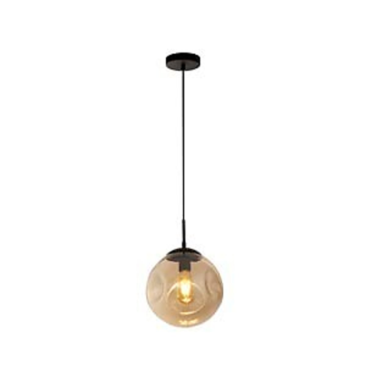 Paris Hammered Glass Pendant Light black, SO'HOME