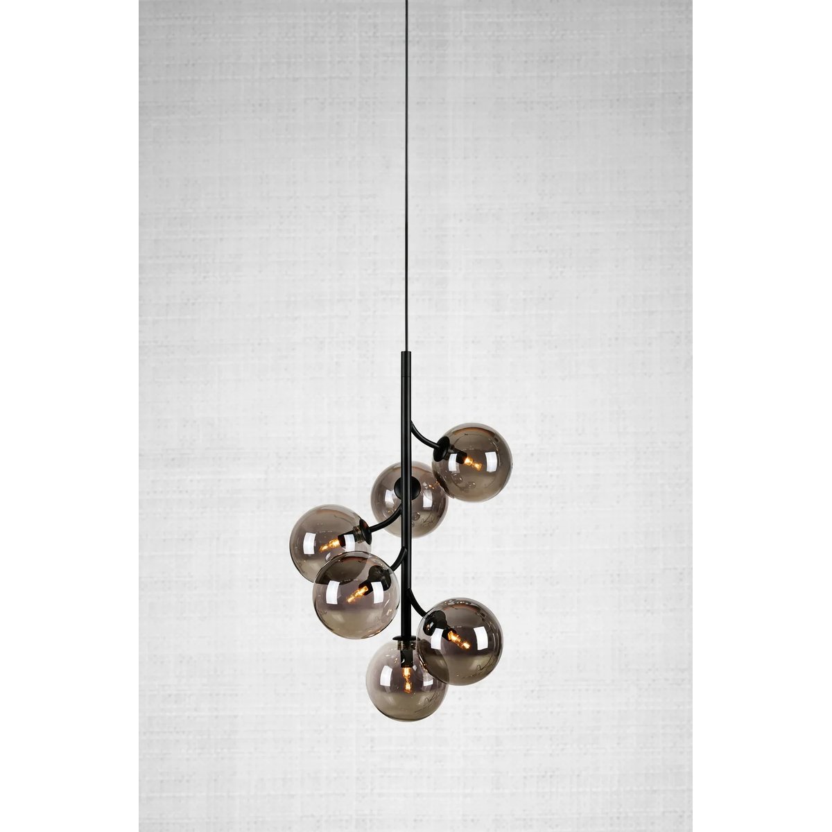 Suspension en métal et verre CALLISTO noir, MARKSLOJD