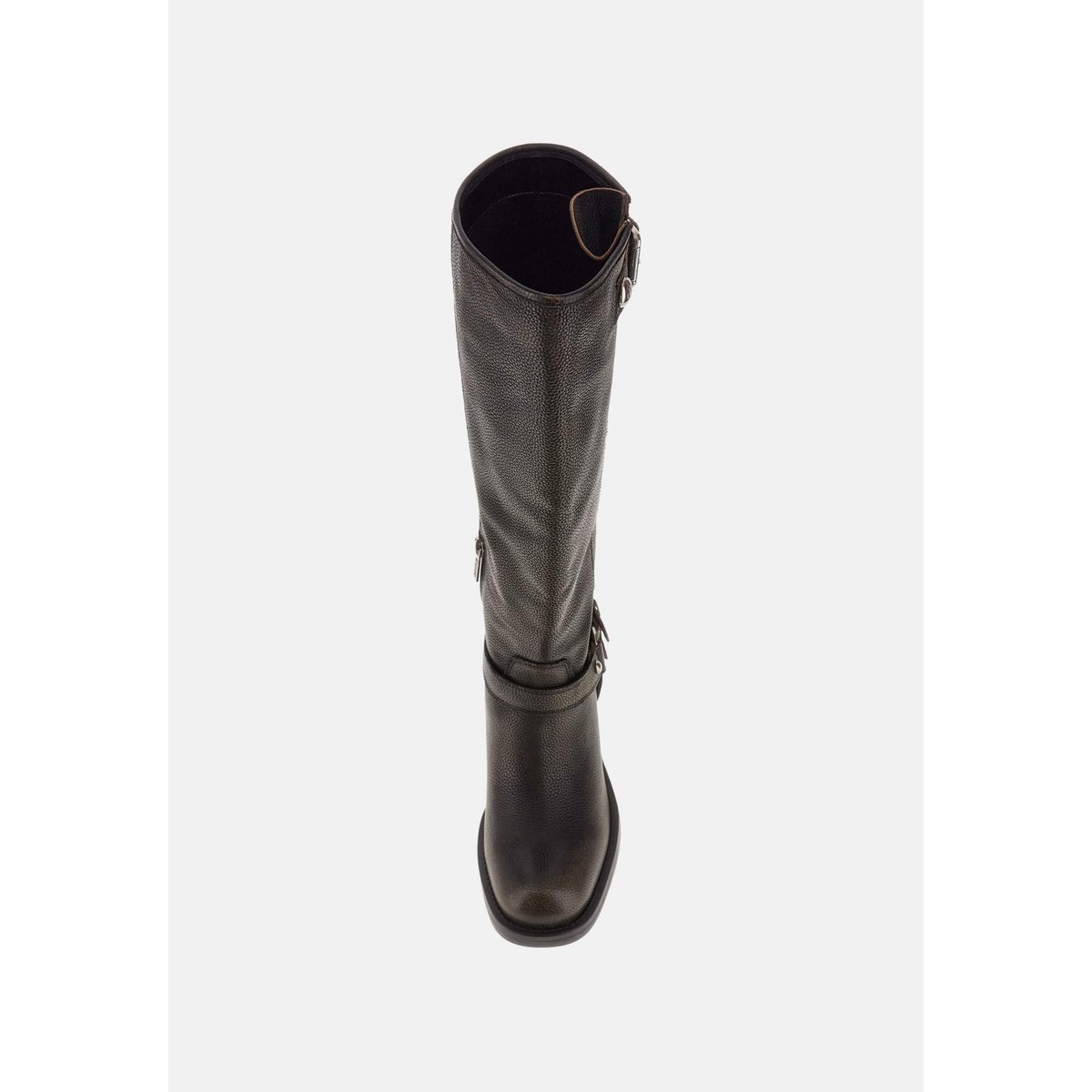 Bottes Matley En Cuir Véritable noir, GUESS
