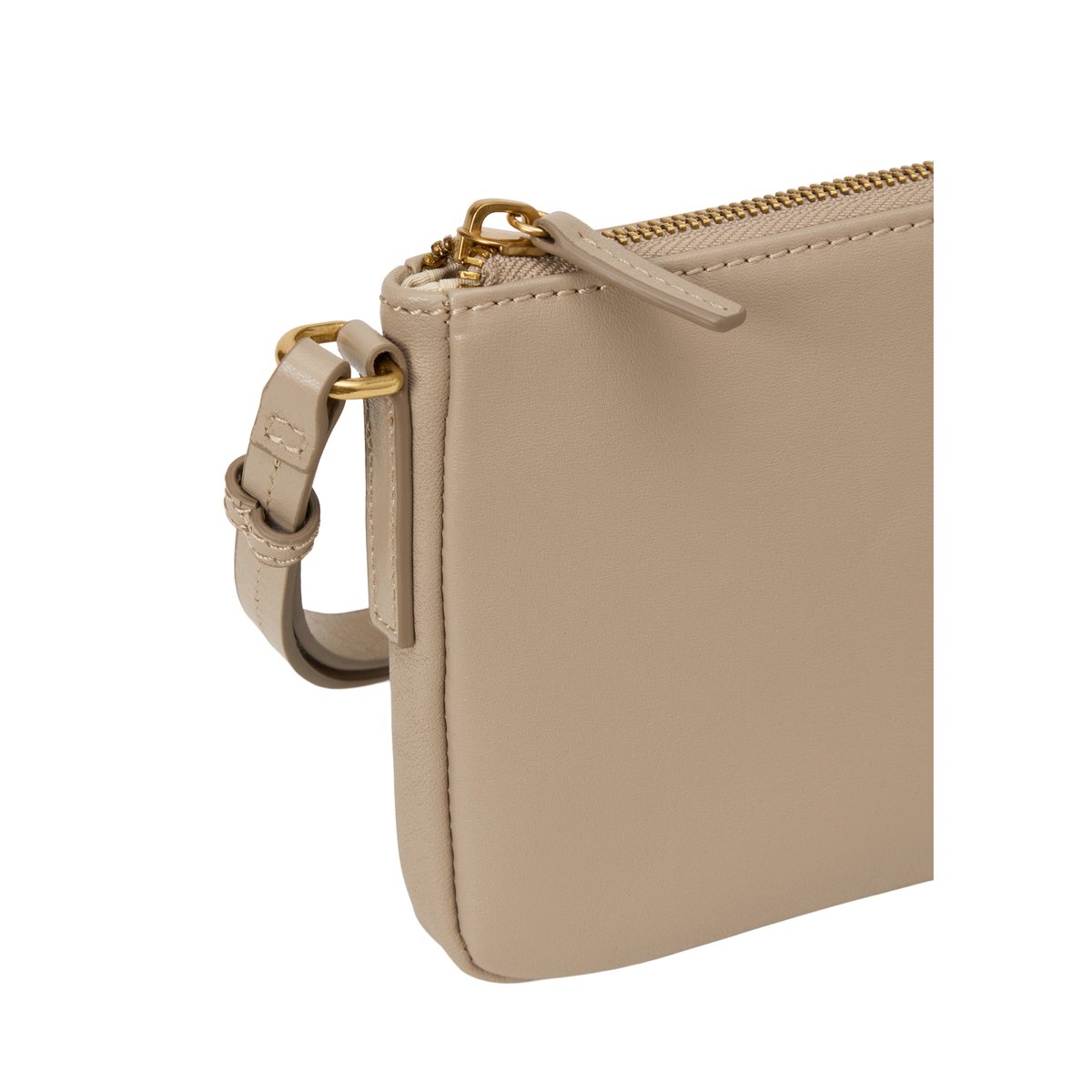 Sac à bandoulière XS, modèle Fuana en cuir de vachette de qualité supérieure taupe, MARC O'POLO