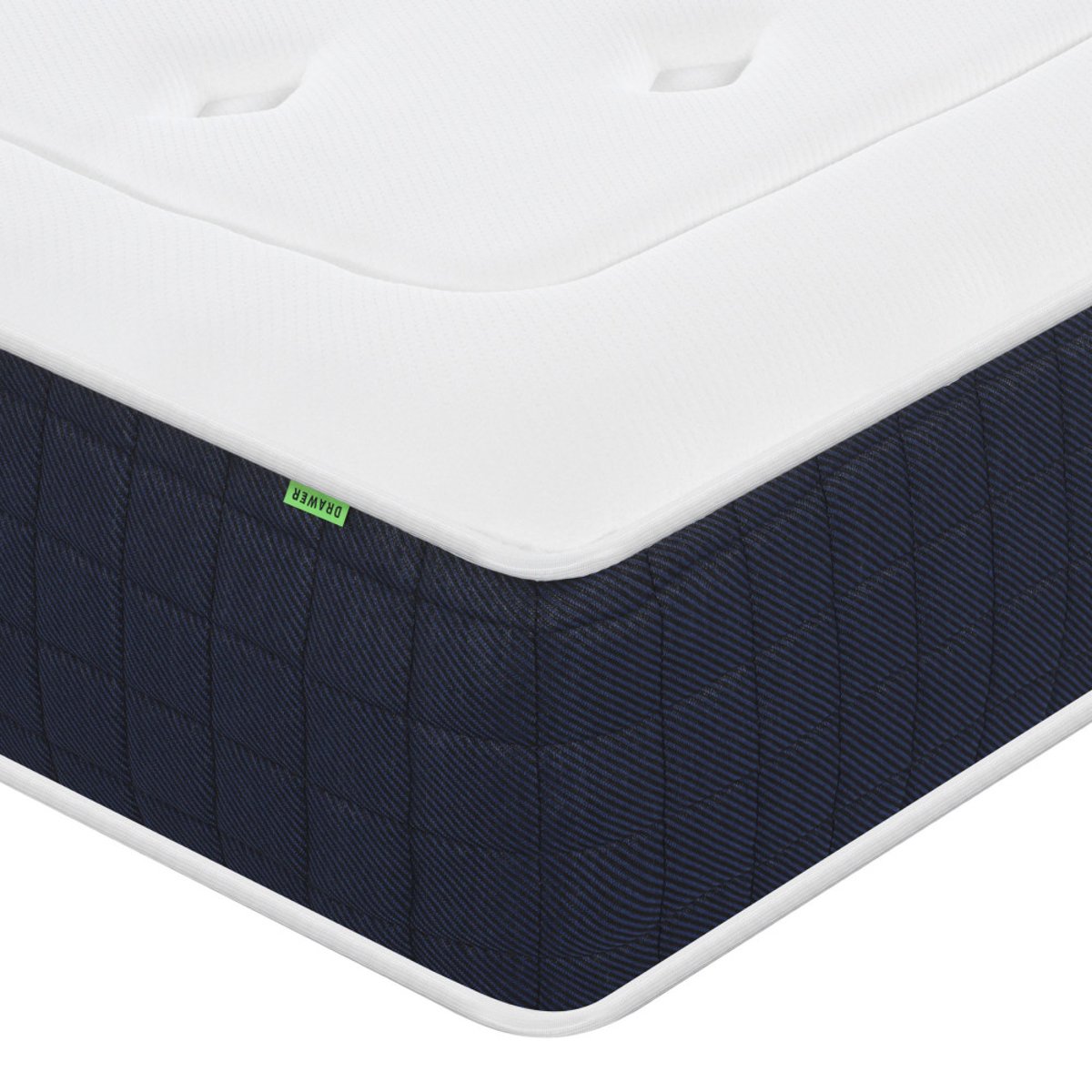 Matelas à ressorts et mémoire de forme, accueil équilibré- MOJO couleur unique, DRAWER