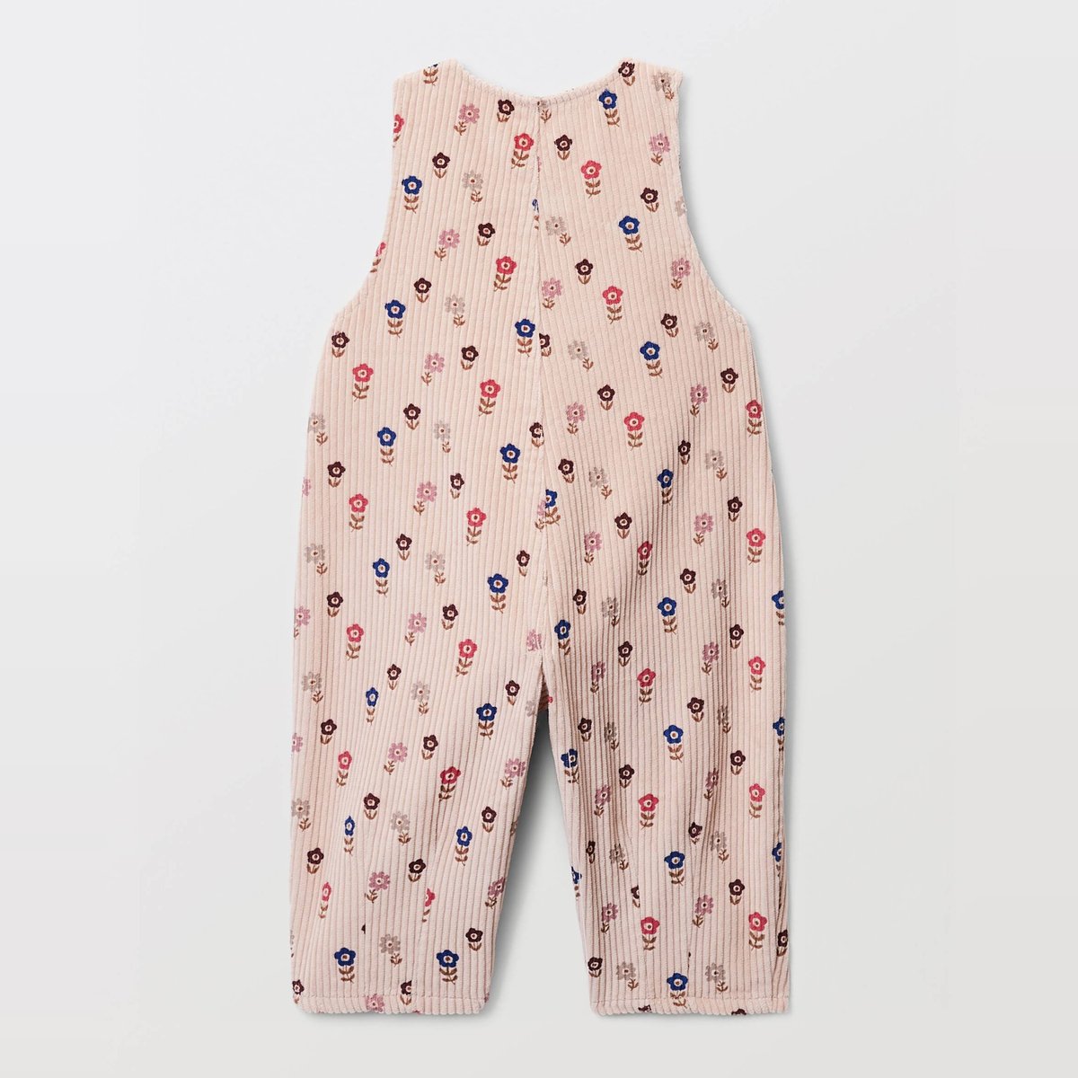 Salopette longue en velours imprimé en coton BIO GOTS calisson, BOUT'CHOU