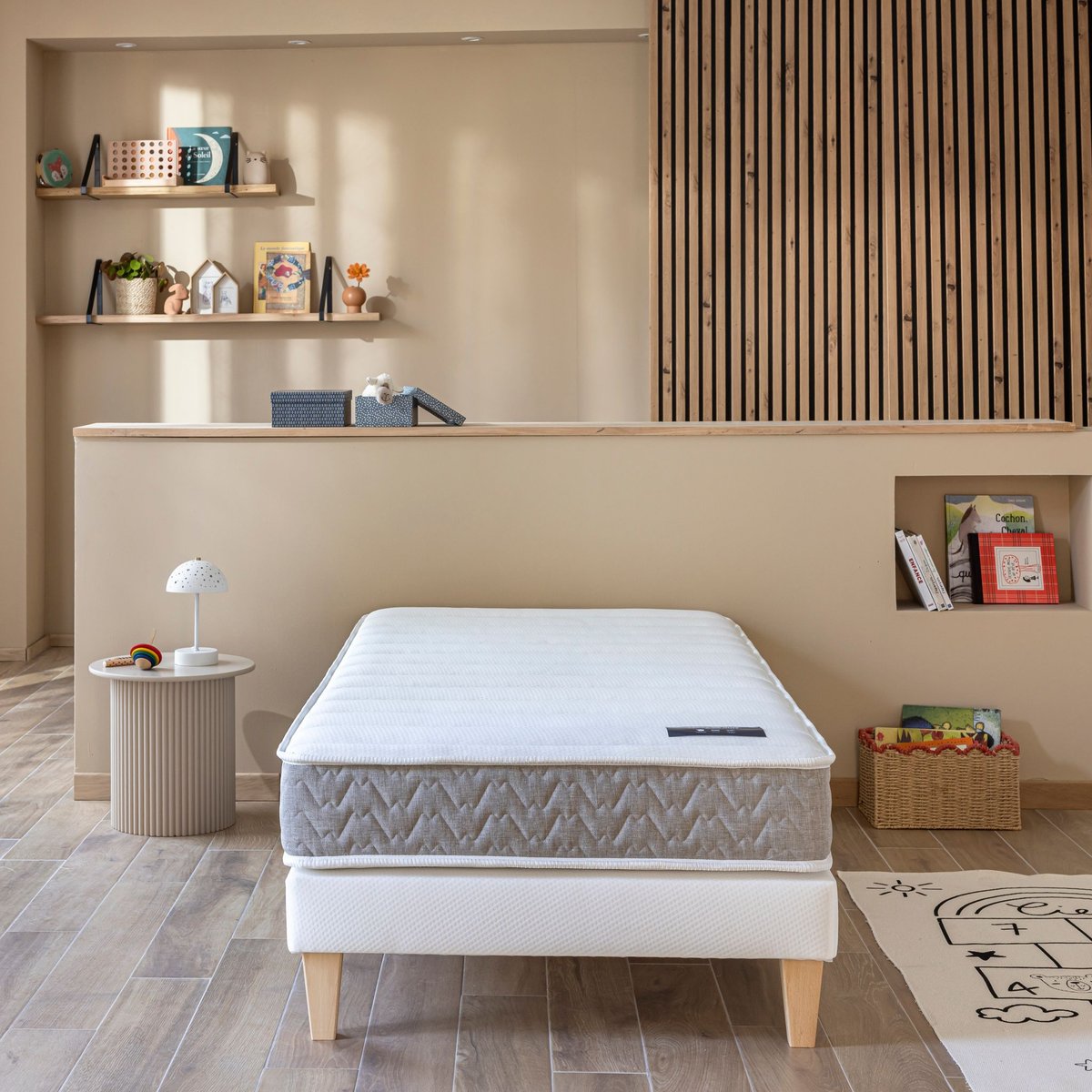Matelas ferme latex 16 cm Abondance 2.0 couleur unique, TERRE DE NUIT