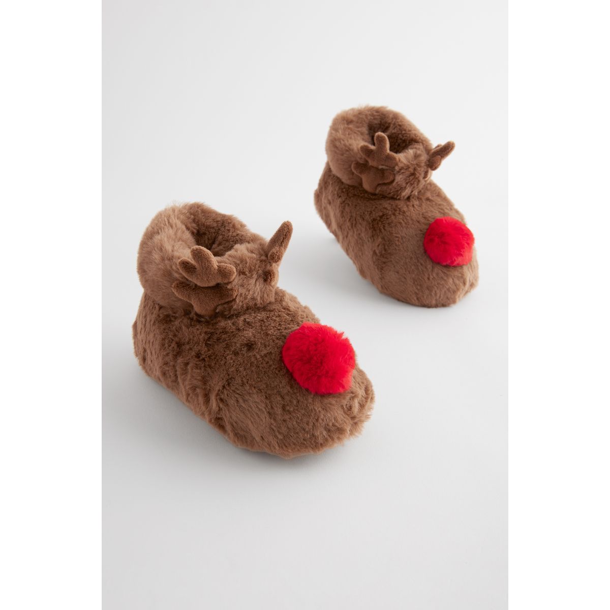 Chaussons style bottines renne marron, NEXT