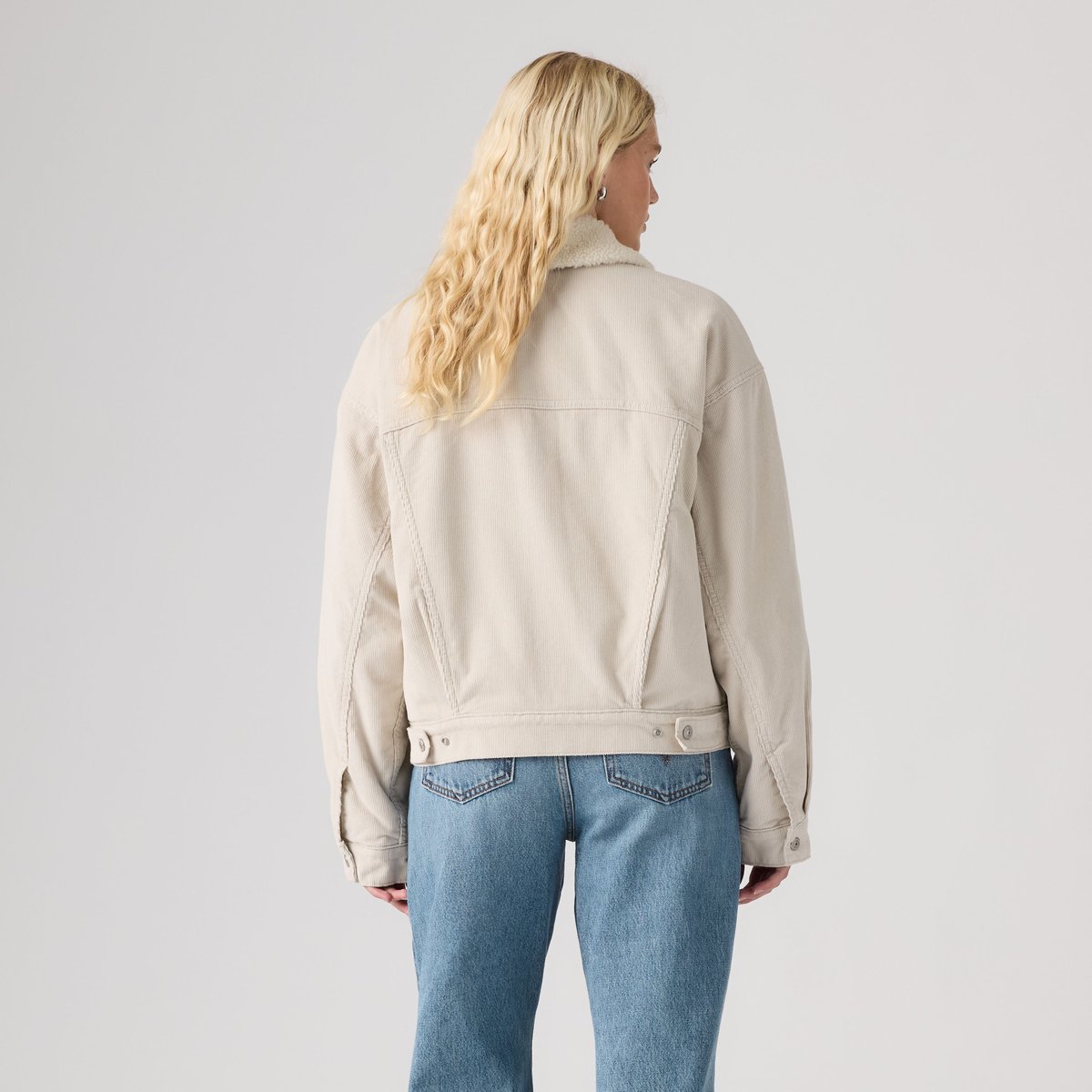 Veste Trucker Sherpa velours 90’s beige - rainy day, LEVI'S
