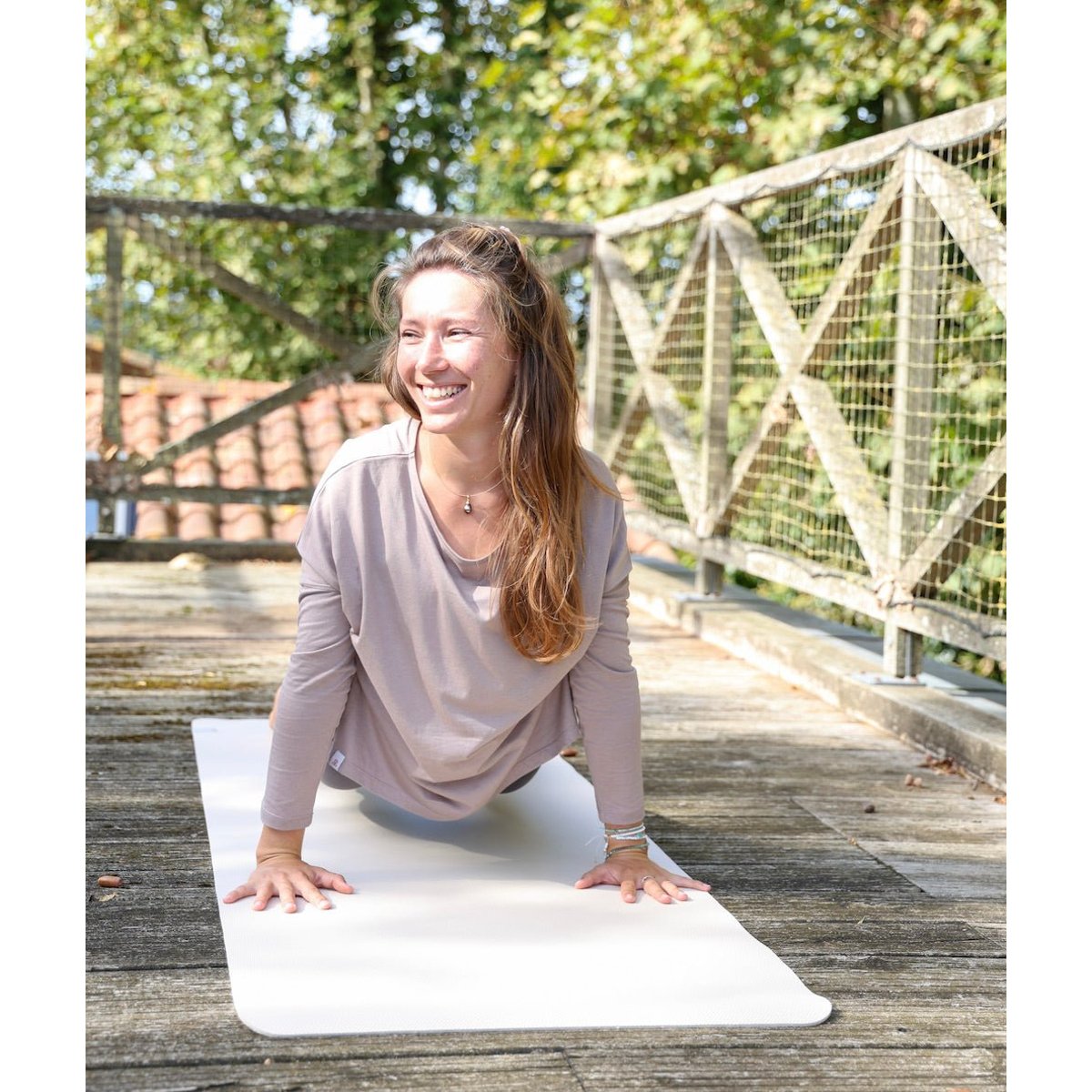 EASY Tapis pour Yoga beige clair, YOGA SEARCHER