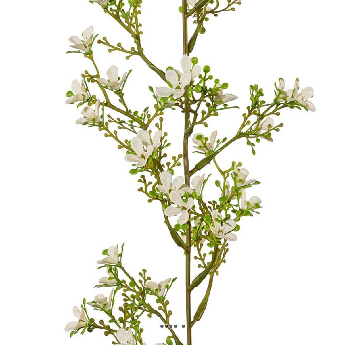 Superbe guirlande de jasmin artificiel L 190 blanc neige, ARTIFICIELLES