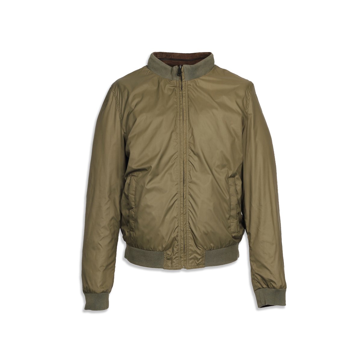 Veste réversible en cuir DYLAN kaki, OAKWOOD