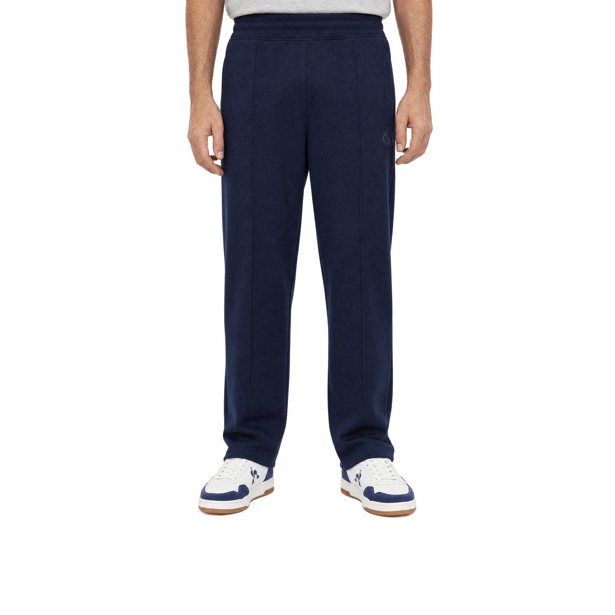 Pantalon loose Le Coq Sportif x Maradona effet piqué LCS CUP sky captain, LE COQ SPORTIF