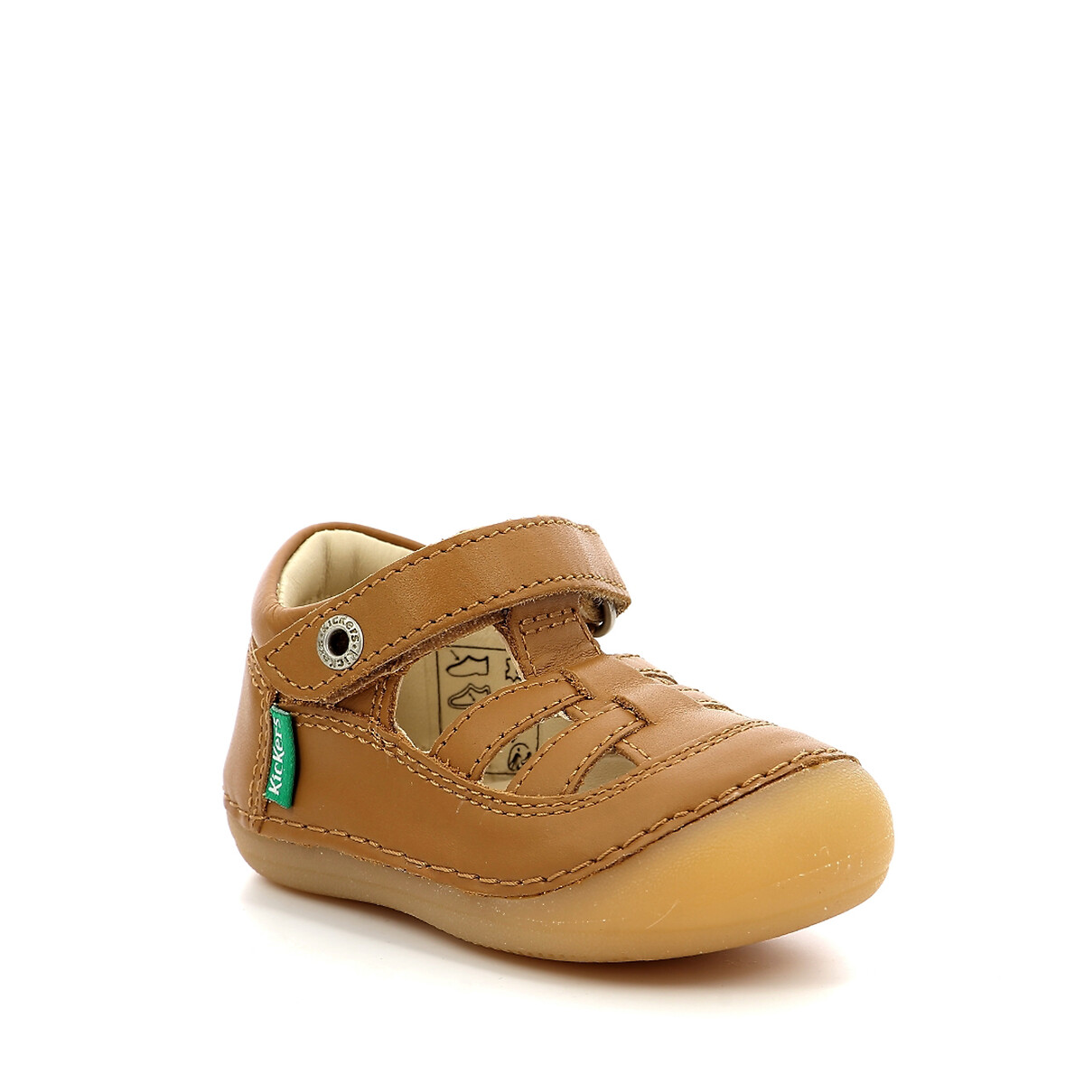 Sandalias cerradas de piel Sushy camel, KICKERS