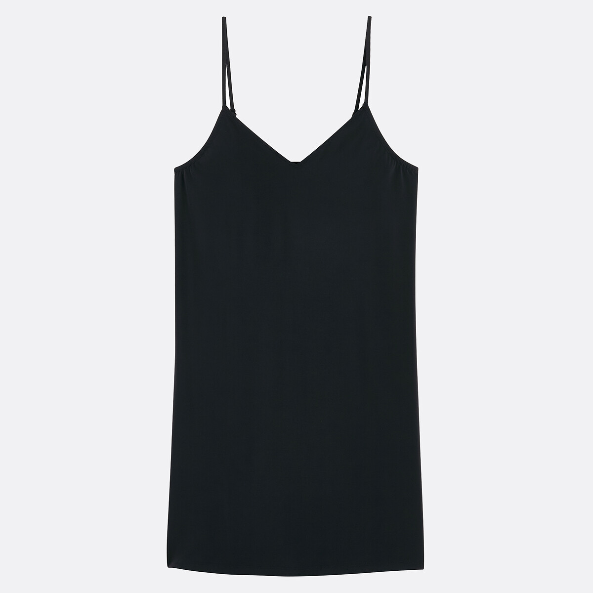 Fond de robe en maille microfibre noir, LA REDOUTE COLLECTIONS