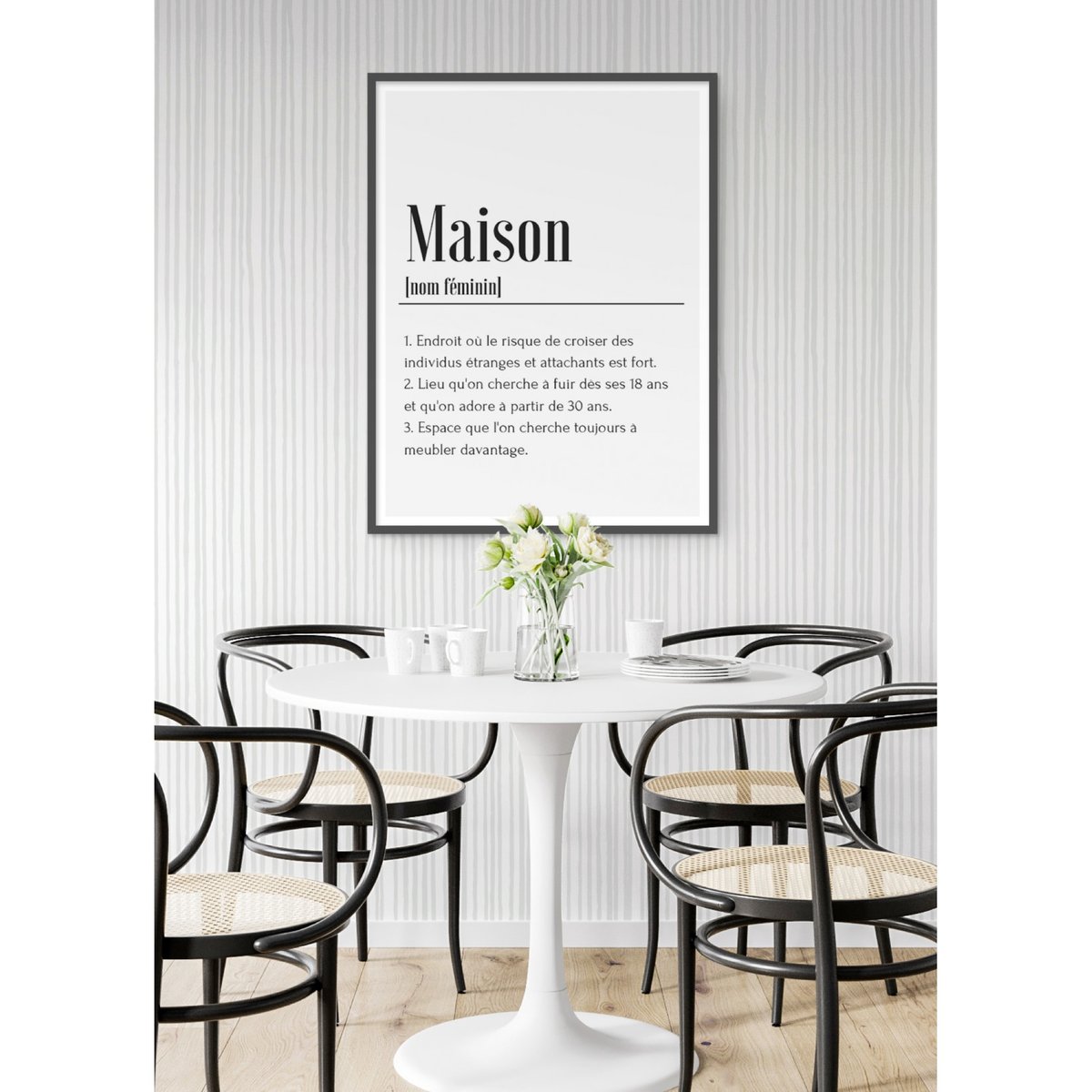 Affiche Définition Maison blanc, L'AFFICHERIE