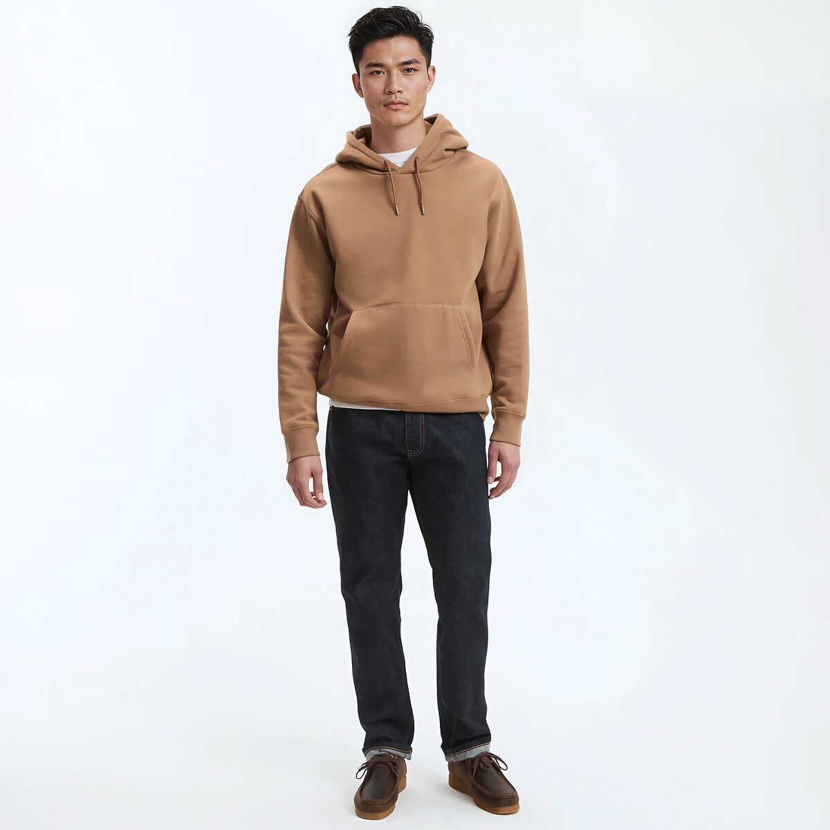 Boxy Fit Hoodie beige, LA REDOUTE COLLECTIONS