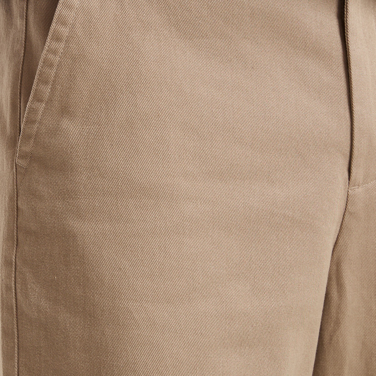 Loose fit chino broek beige   , LA REDOUTE COLLECTIONS
