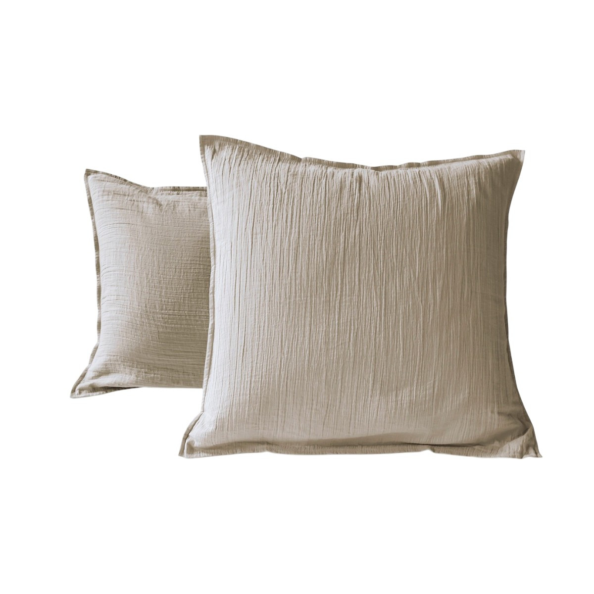 Taie D'oreiller - GAZE DE COTON gris taupe, TRADITION DES VOSGES