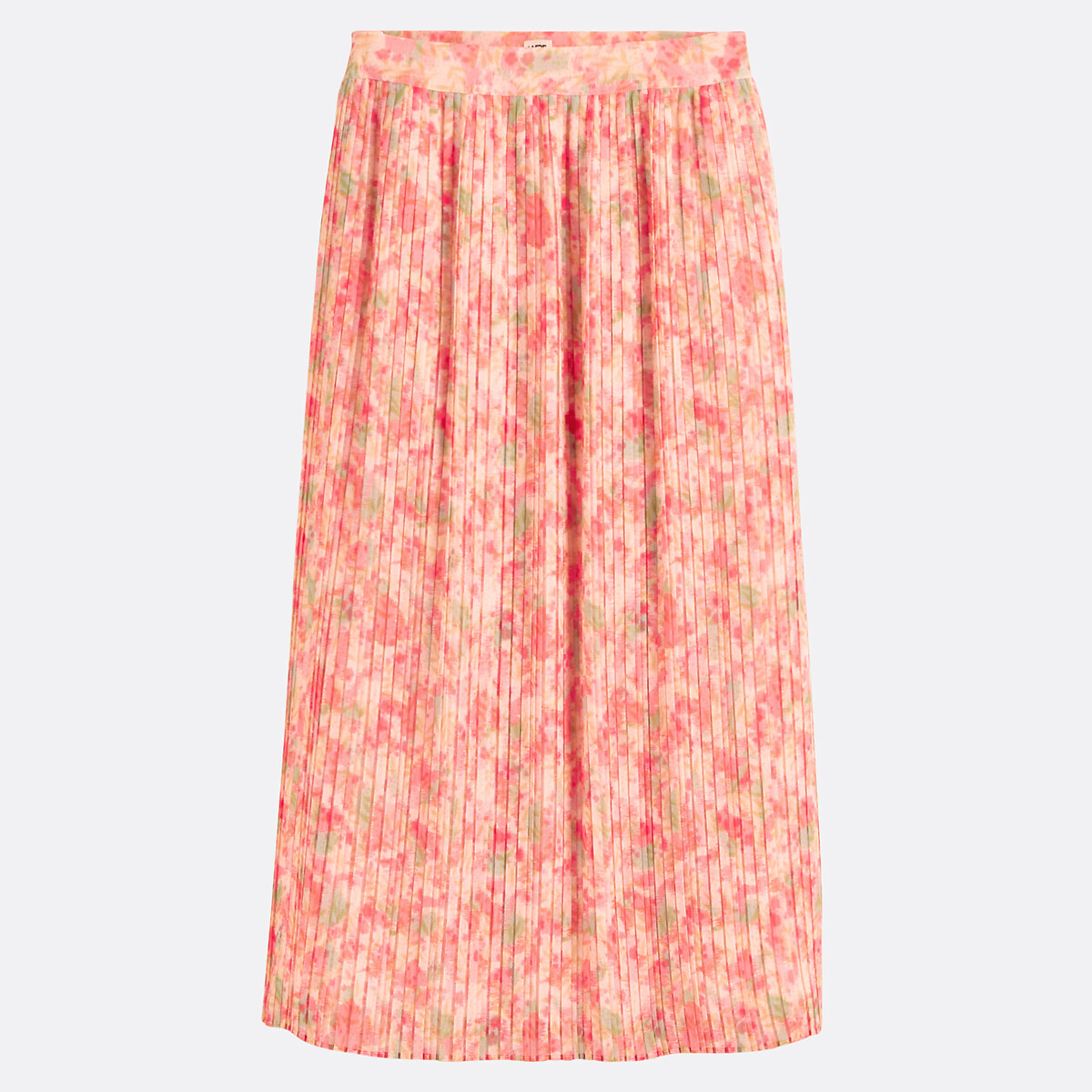 Printed Pleated Maxi Skirt multi-coloured, LA REDOUTE COLLECTIONS