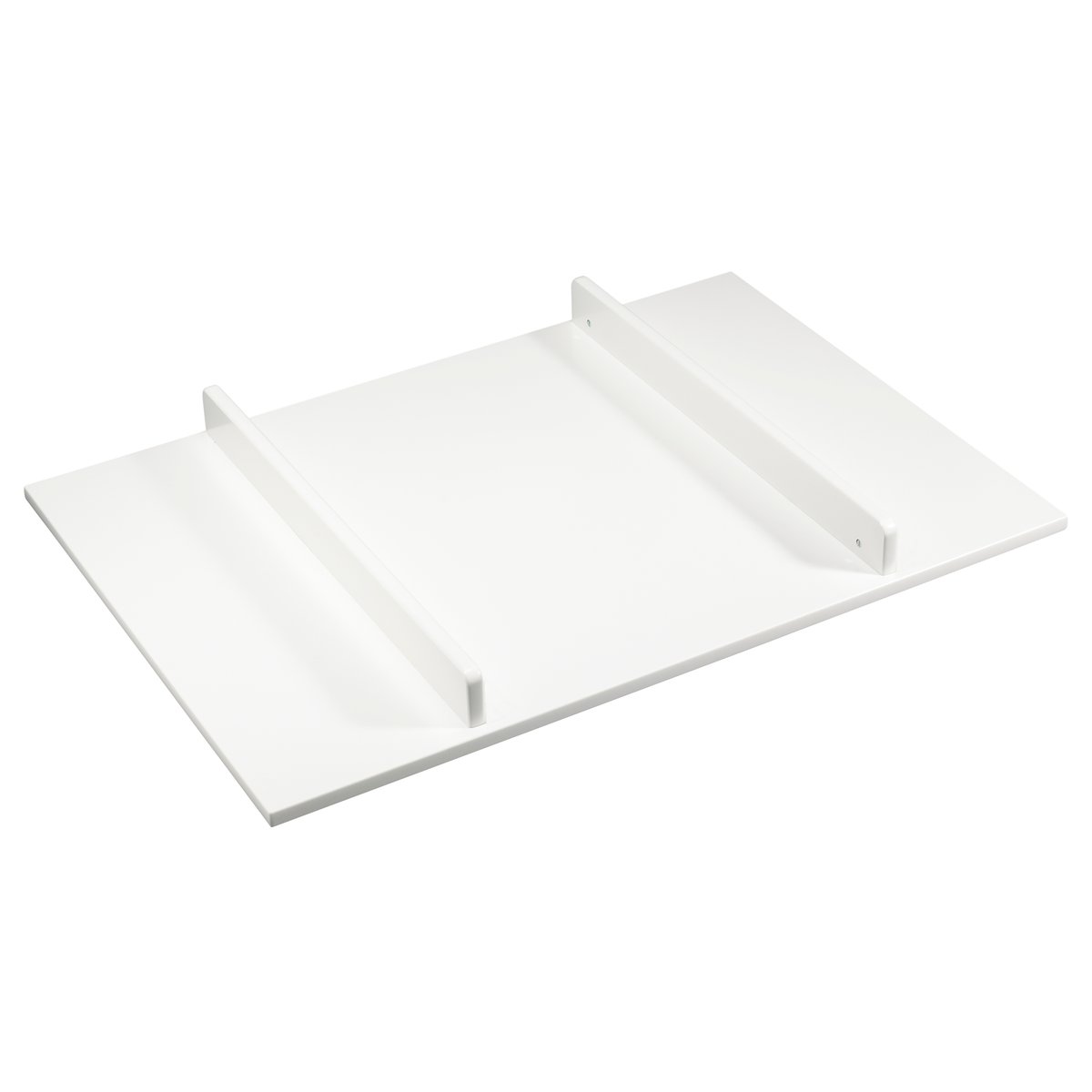 Commode à langer 3 tiroirs avec fronton et pieds bois laqués - ouverture push blanc, SAUTHON