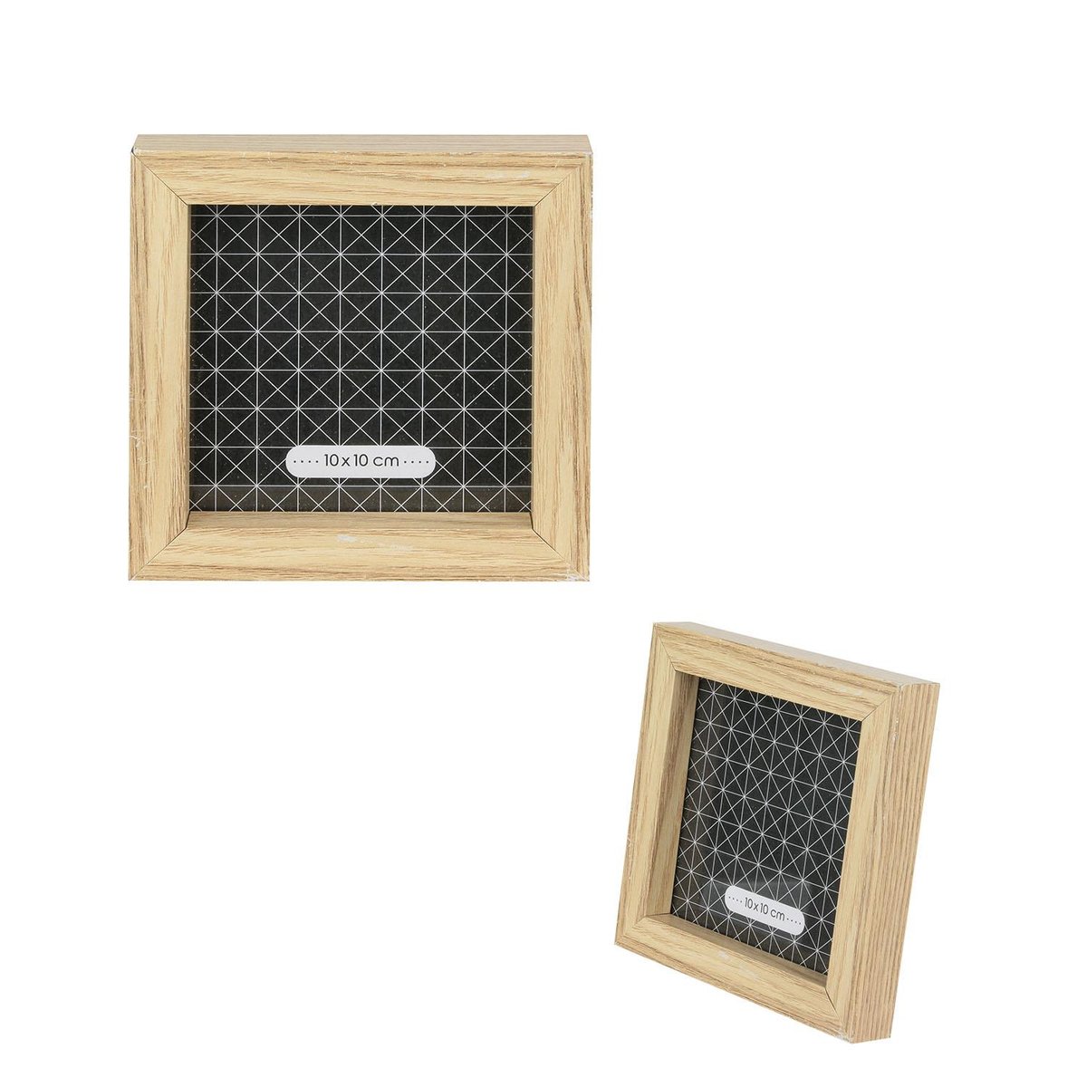 Lot 8 cadres photo design en bois multicolore, EDEN
