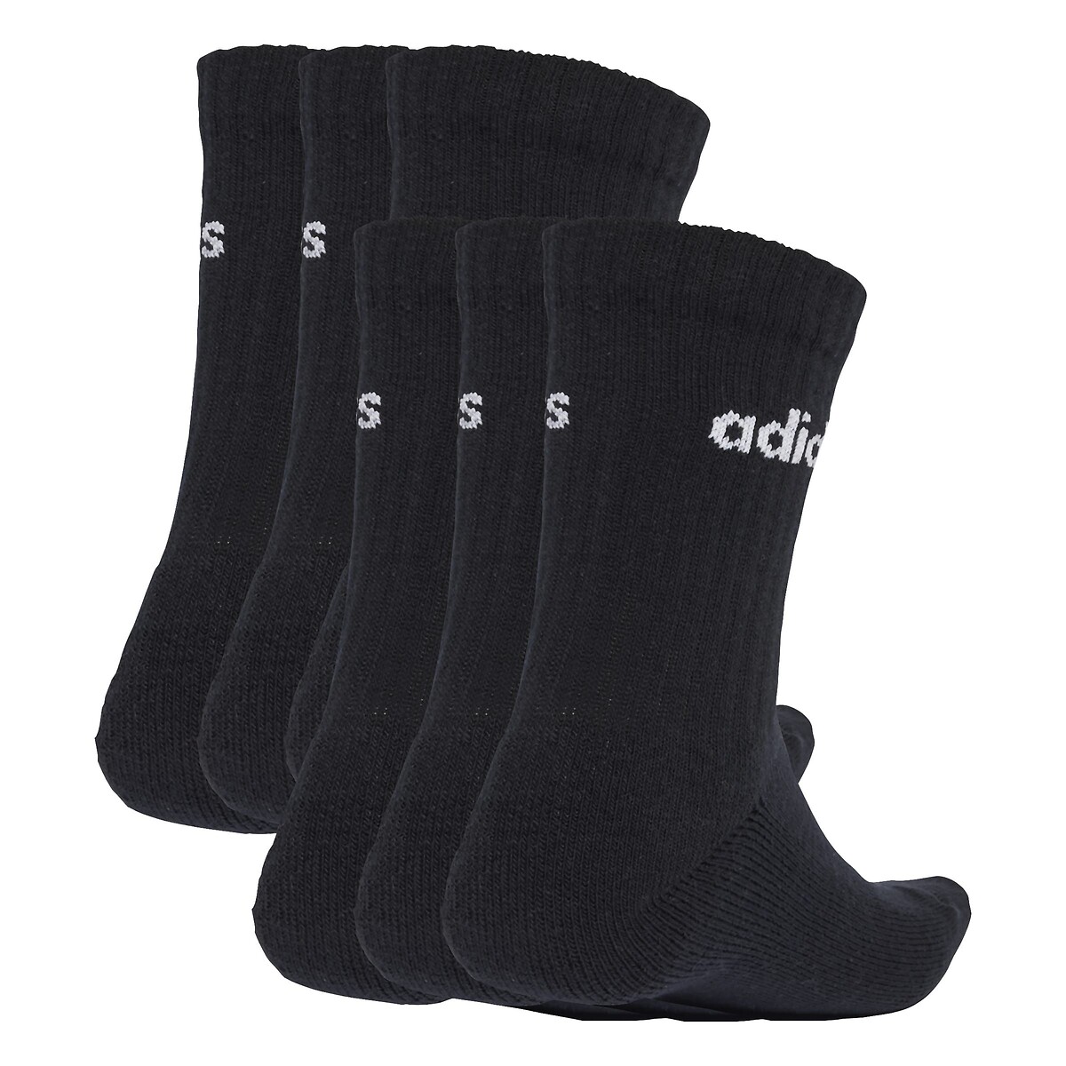 Set van 6 paar kousen zwart, adidas Performance