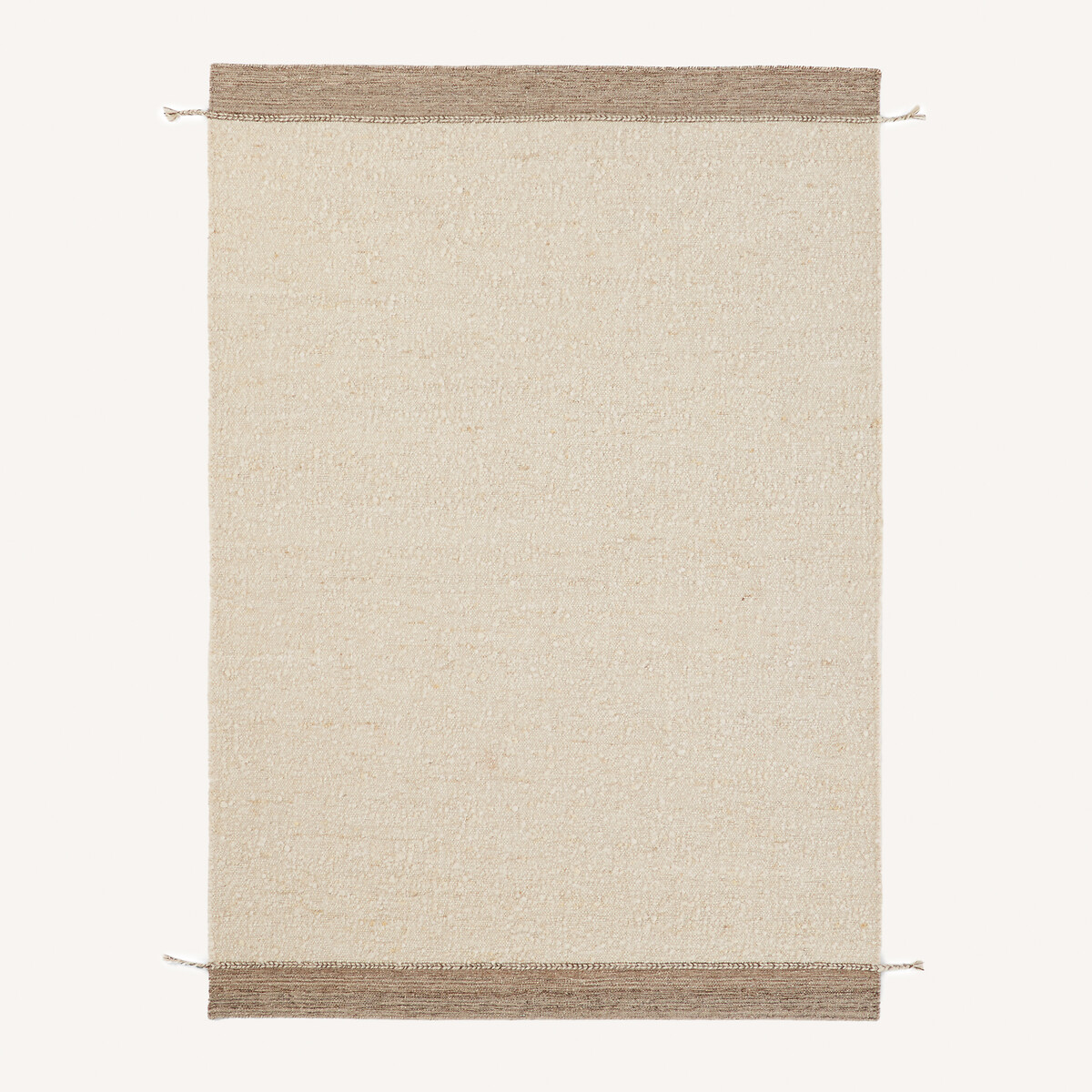 Malli Pure Wool Hand-Woven Rug ecru/grey, AM.PM