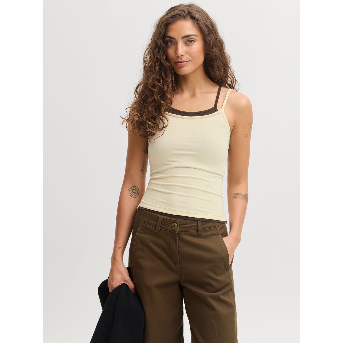 Top jaune - alabaster gleam 1, JJXX