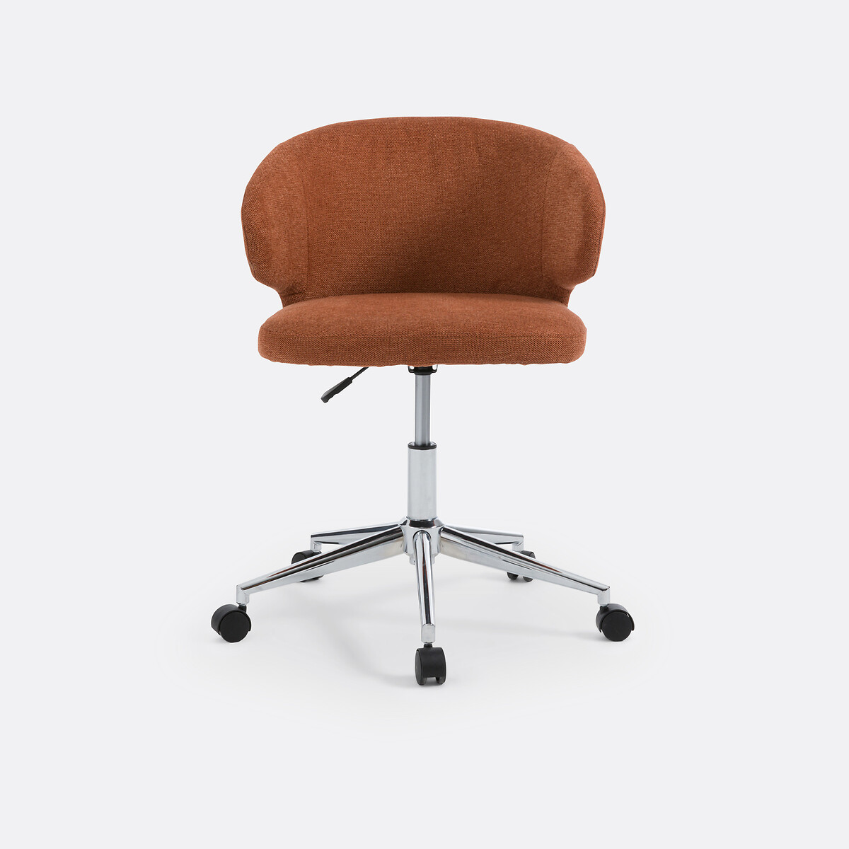Fauteuil de bureau à roulettes, Elga terracotta, LA REDOUTE INTERIEURS