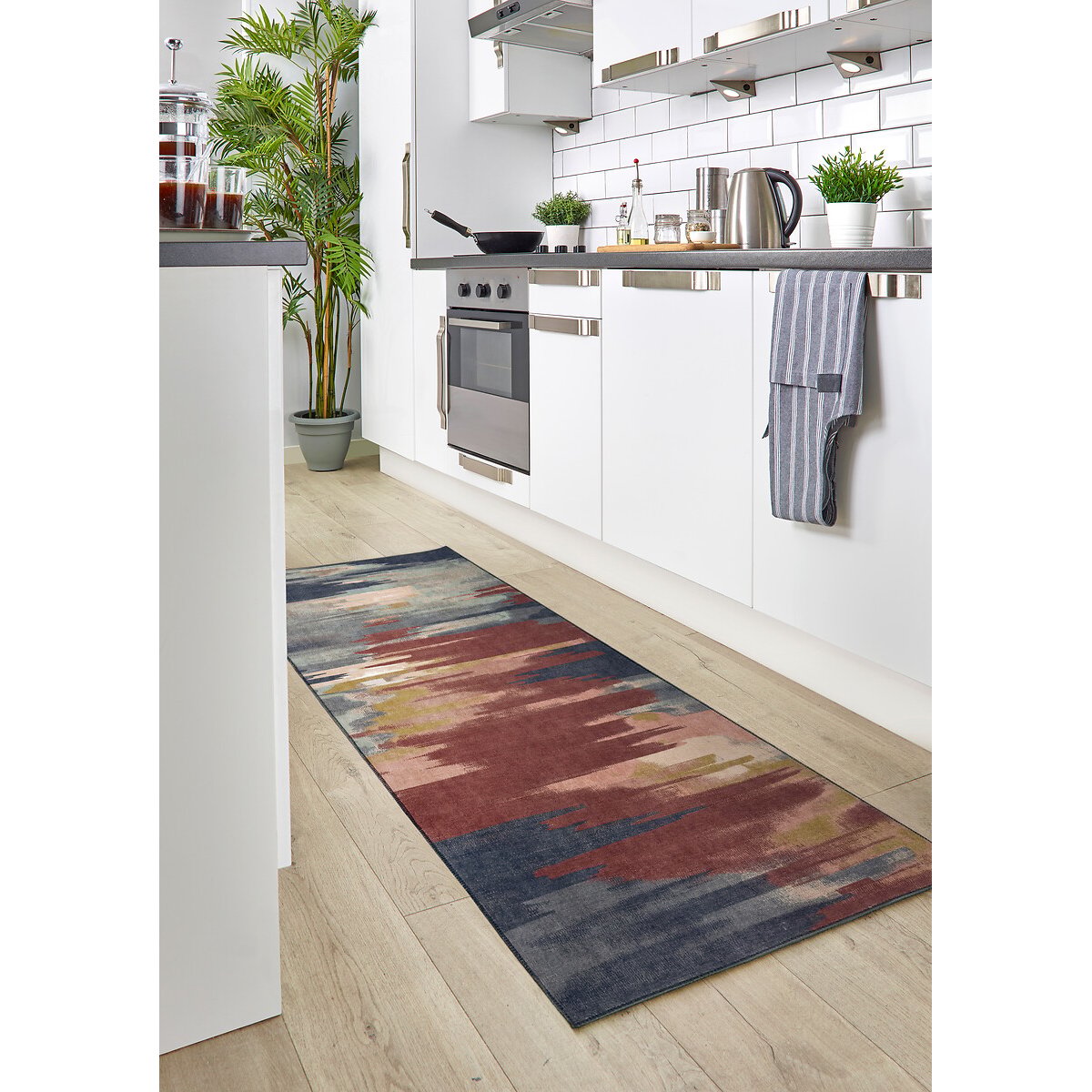 Origin Washable Sedona Runner Rug brown , SO'HOME