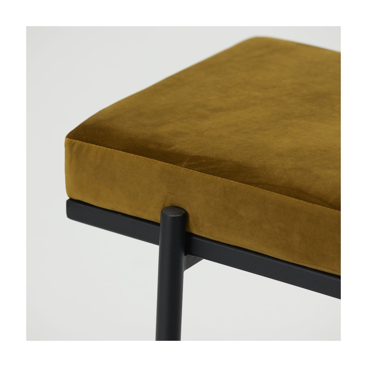 Banc assise velours Lao olive foncé, HOUSE DOCTOR