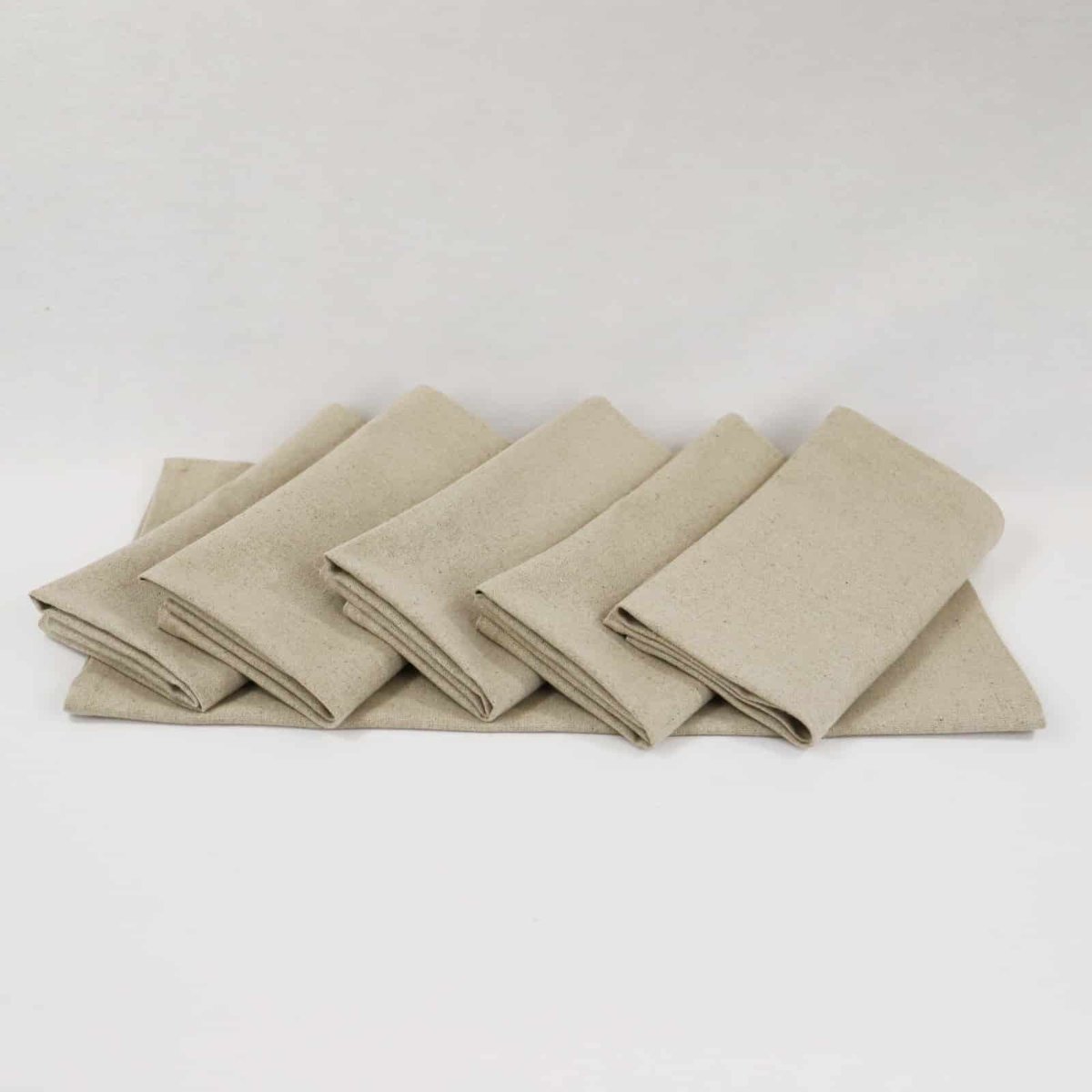 Lot de 6 serviettes de table 100% Lin LINELLE beige, LINANDELLE