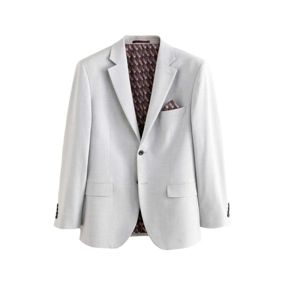 Veste de costume stretch coupe moulante gris, NEXT