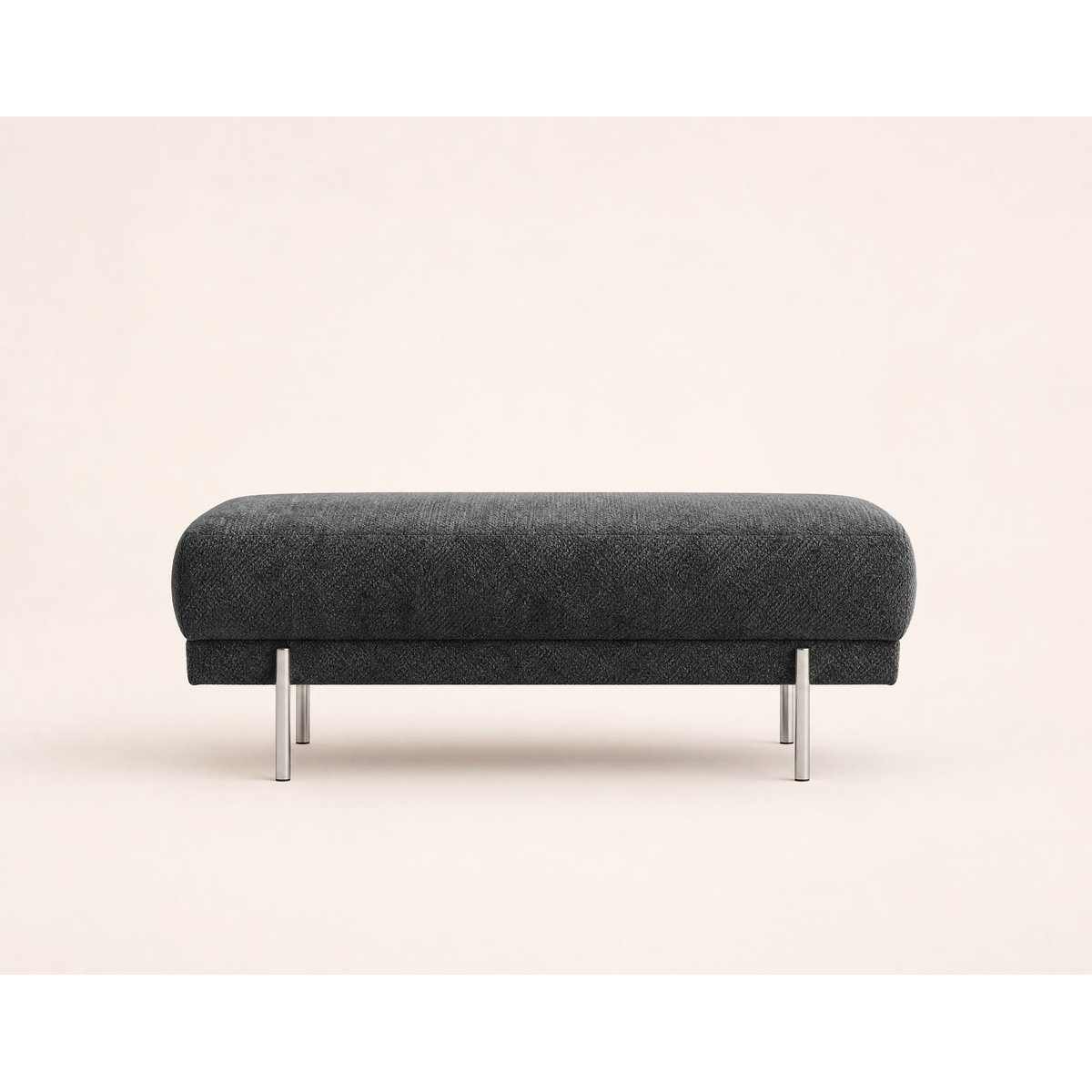 Pouf - GABIN gris, BEST MOBILIER