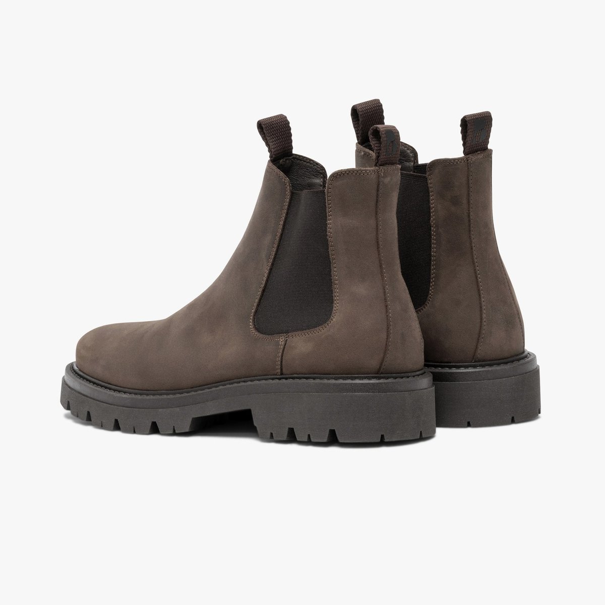 Boots À Talon en cuir OTTIS gris taupe, BOCAGE
